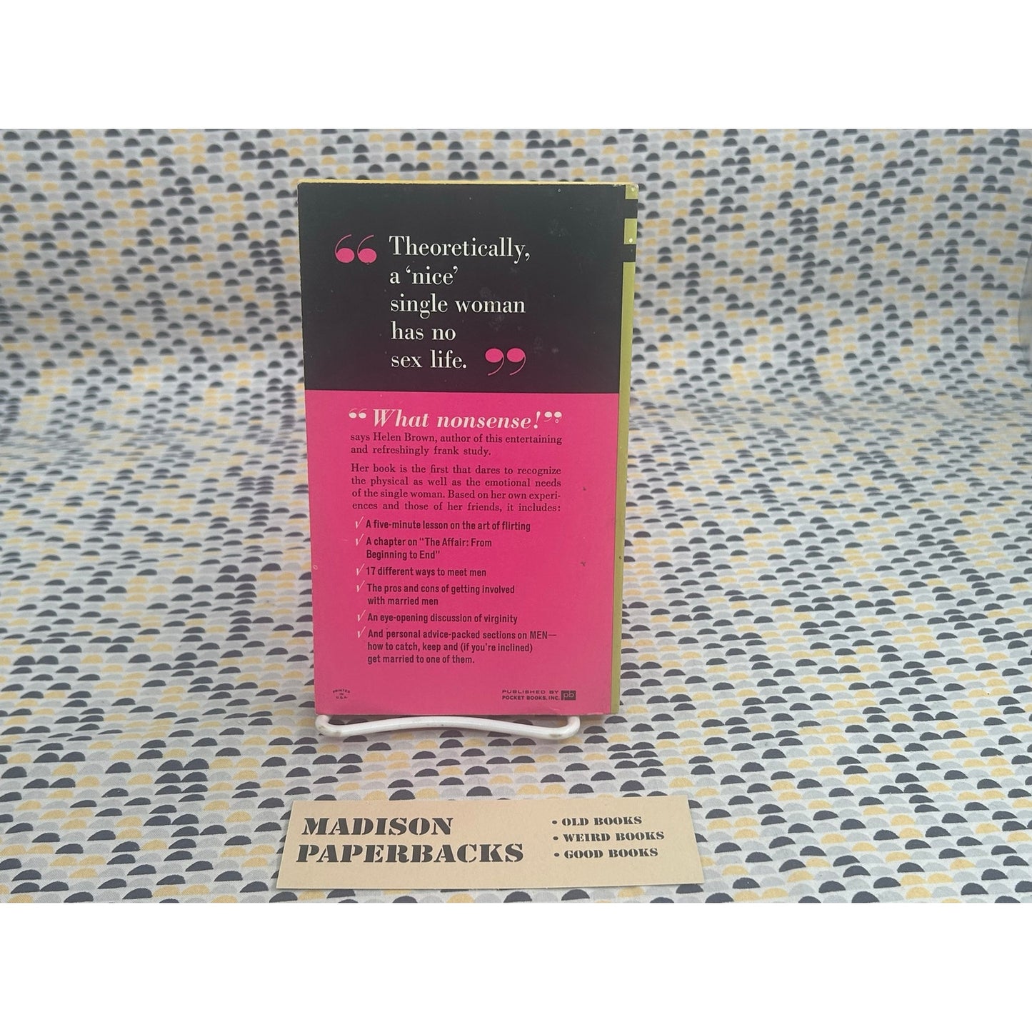 Sex and the Single Girl - Helen Gurley Brown - Movie Tie In - Vintage Paperback Book - Pocket Edition