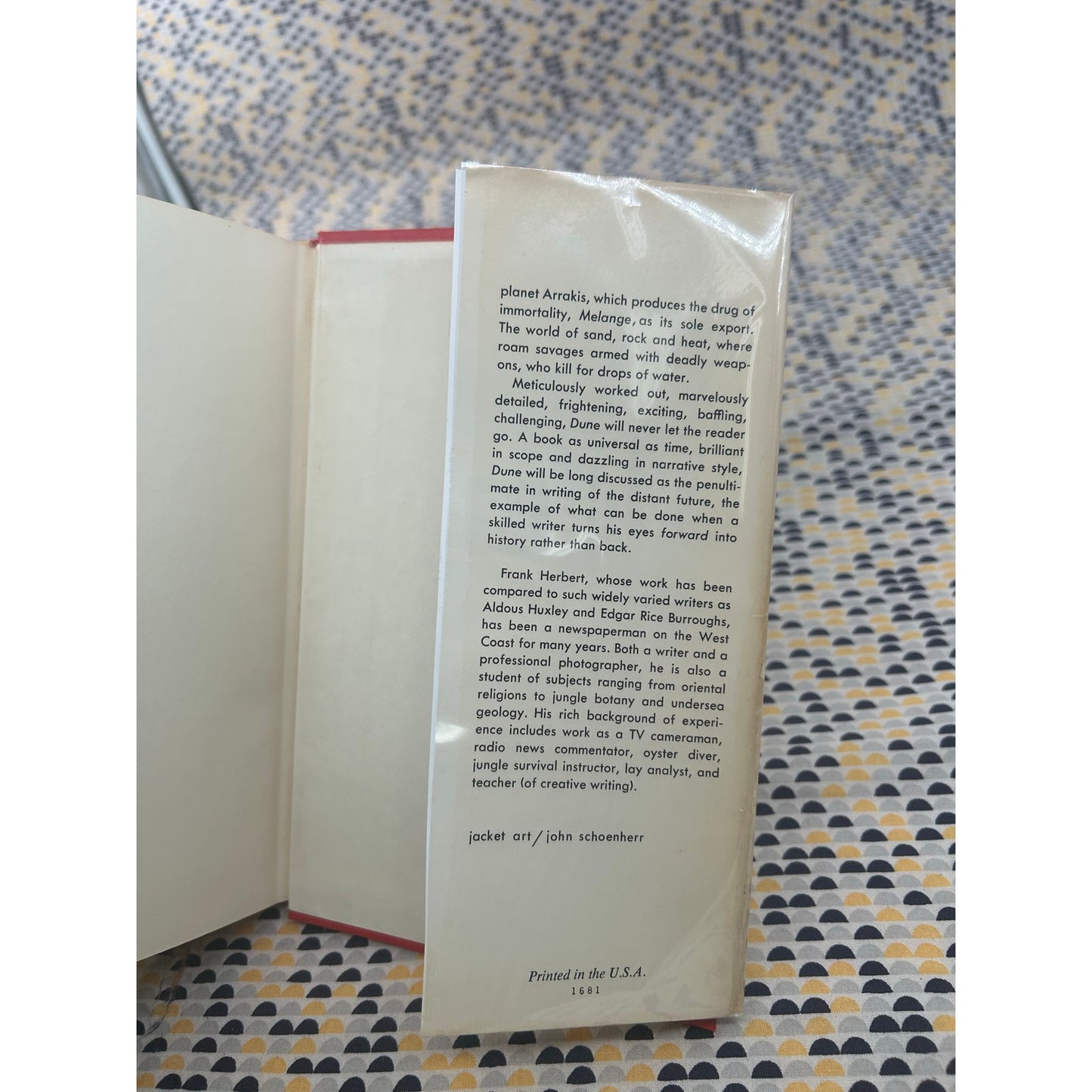 Dune - Frank Herbert - Vintage Hardcover  - Chilton Publishing - 1965 1st Book Club Edition - 47M Gutter