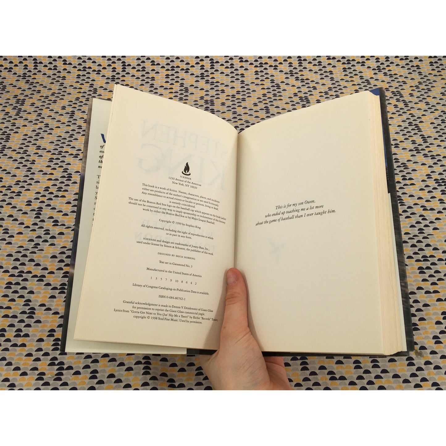 The Girl Who Loved Tom Gordon - Stephen King - Scribner - Hardcover - 1st Edition 1st Printing