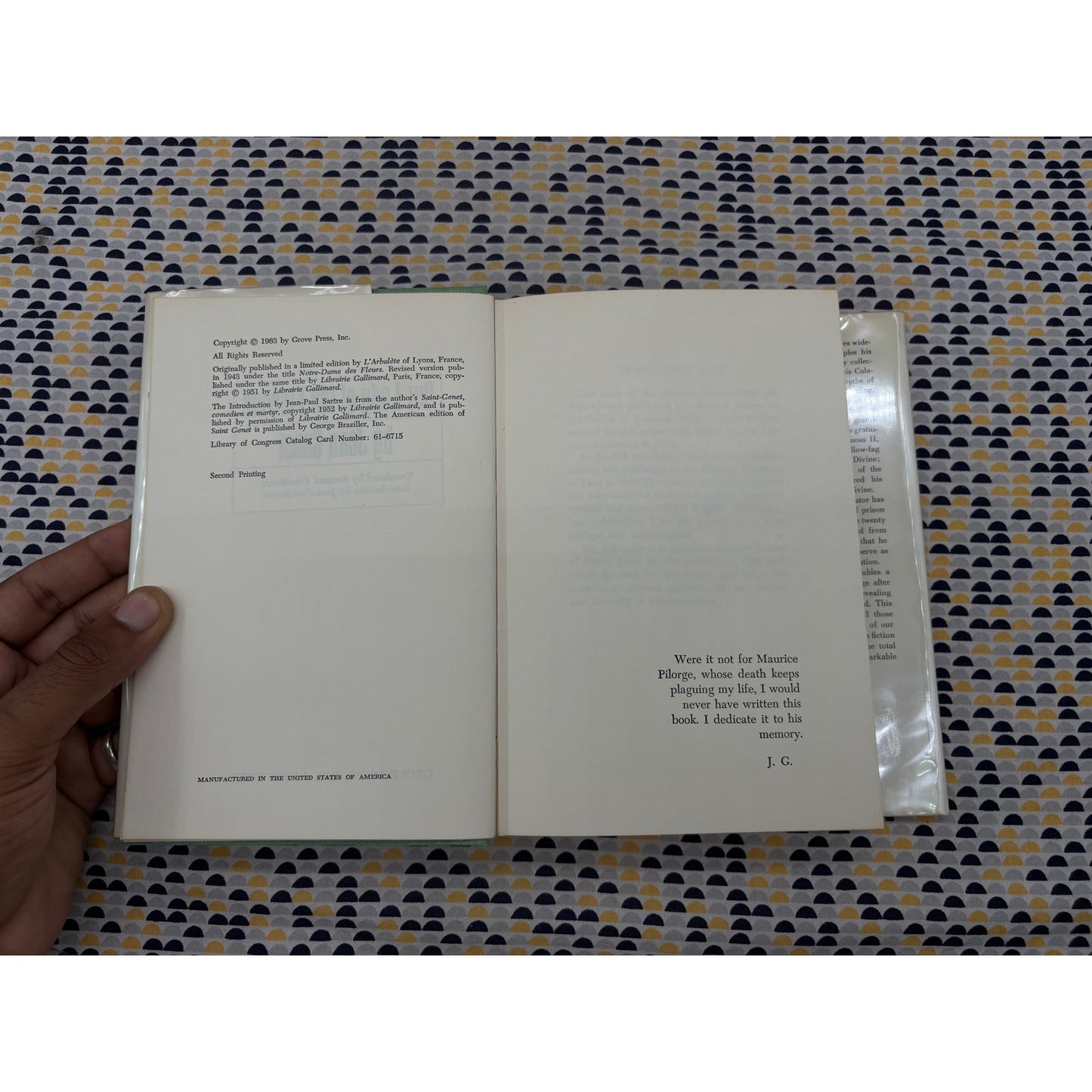 Our Lady Of The Flowers - Jean Genet - Grove Press - Hardcover