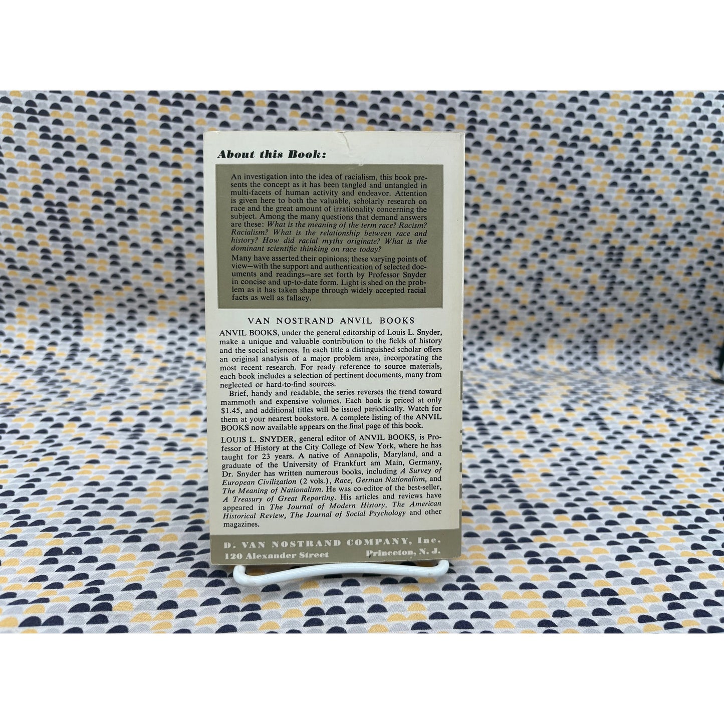 The Idea Of Racialism - Louis L. Synder - Anvil - Paperback