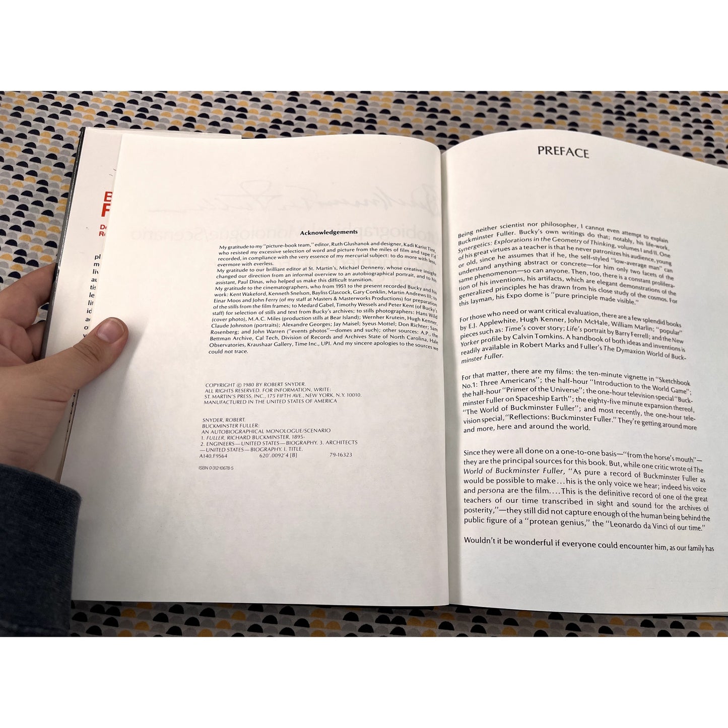 Buckminster Fuller : Autobiographical Monologue/ Scenario - Ed. Robert Snyder - St. Martins Press - Hardcover  1st Editon