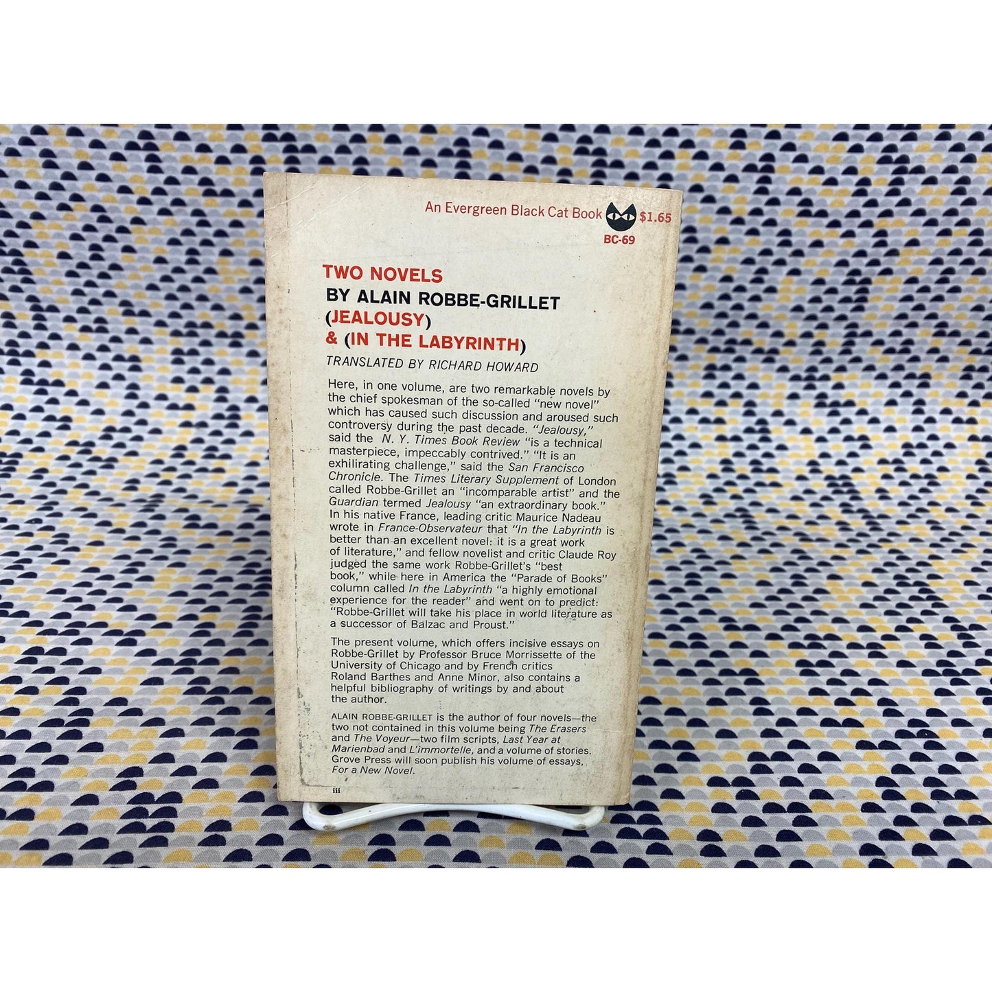 Jealousy & In the Labyrinth - Robbe Grillet - - Evergreen Black Cat Edition