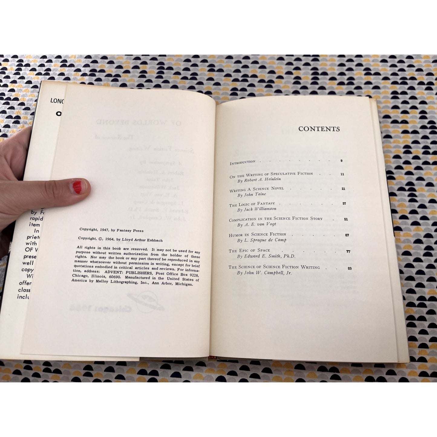 Of Worlds Beyond - Ed. Lloyd Arthur Eshbach - Fantasy Press - Hardcover