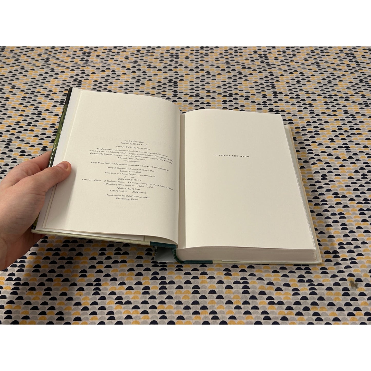 Never Let Me Go - Kazuo Ishiguro - Knopf - Hardcover - 1st Edition 1st Print