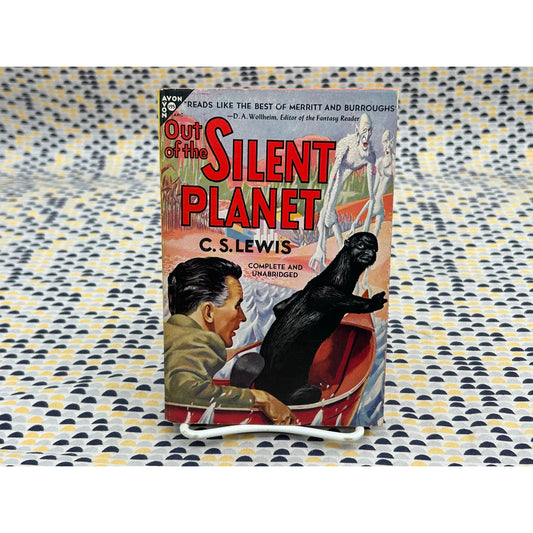 Out of the Silent Planet - C.S. Lewis - Space Trilogy - Avon 195 - Minty 1st Print