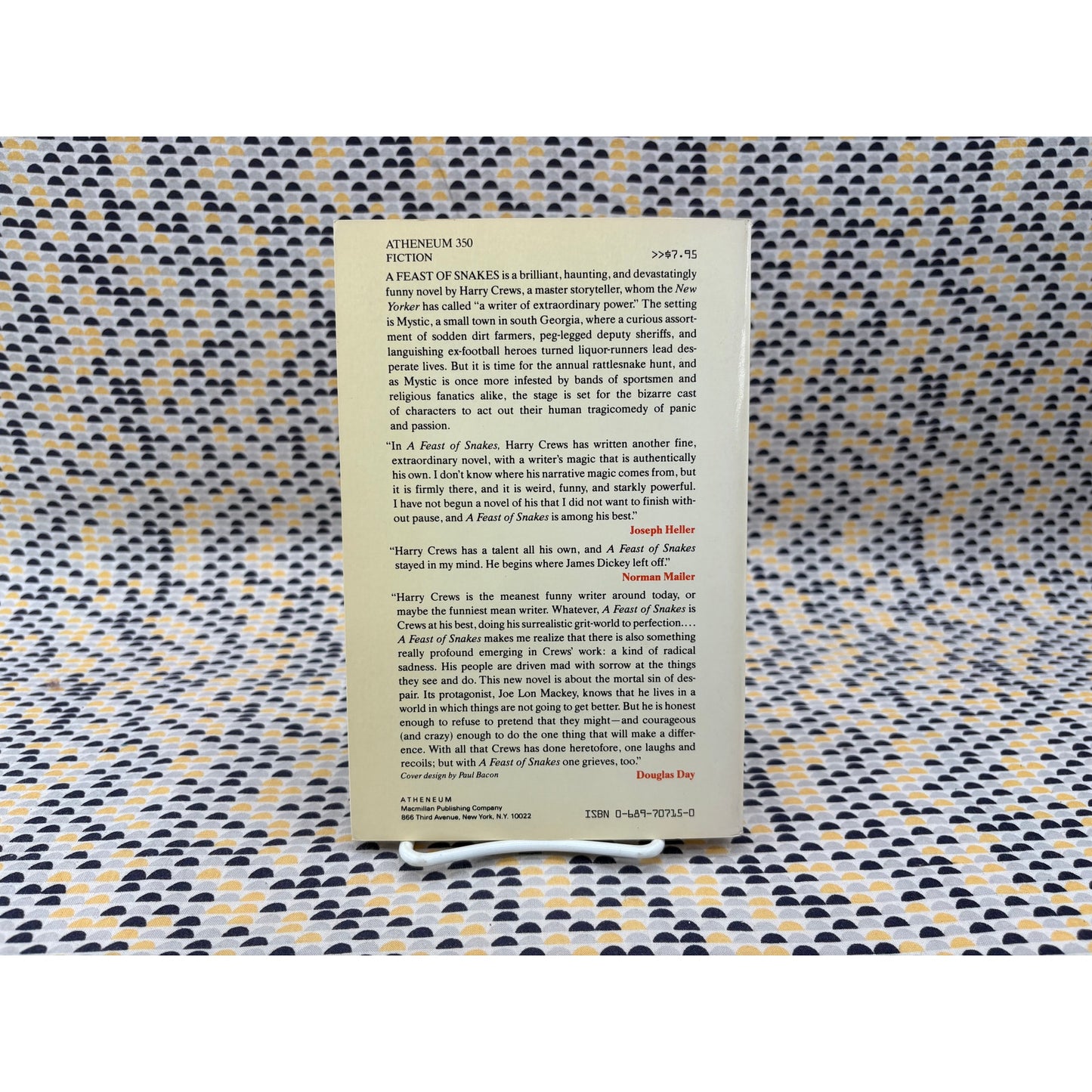 A Feast Of Snakes - Harry Crews - Atheneum - Paperback