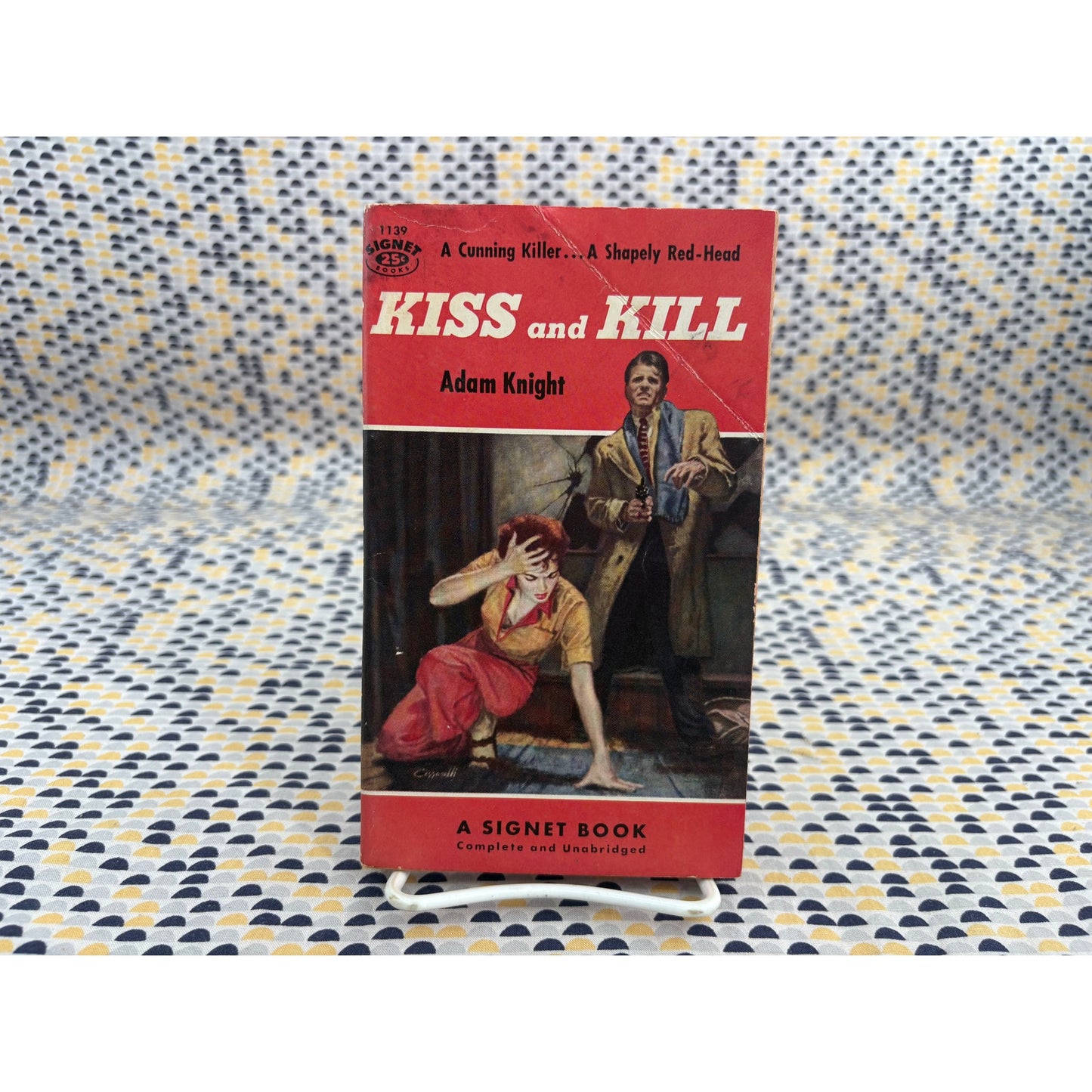 Kiss and Kill - Adam Knight - Signet 1139- Vintage Paperbacks