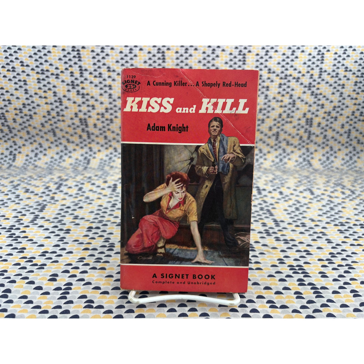 Kiss and Kill - Adam Knight - Signet 1139- Vintage Paperbacks