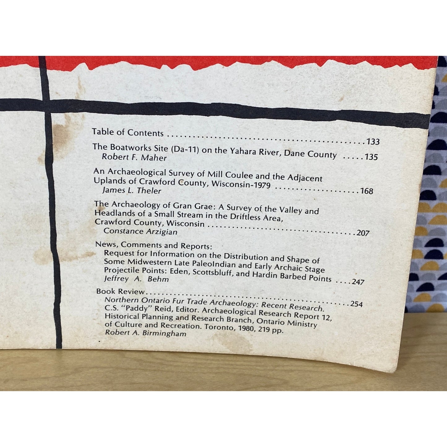 The Wisconsin Archeologist - June 1981 - Volume 62 Number 2 - Vintage Paperback Book - Wisconsin Archeological Society