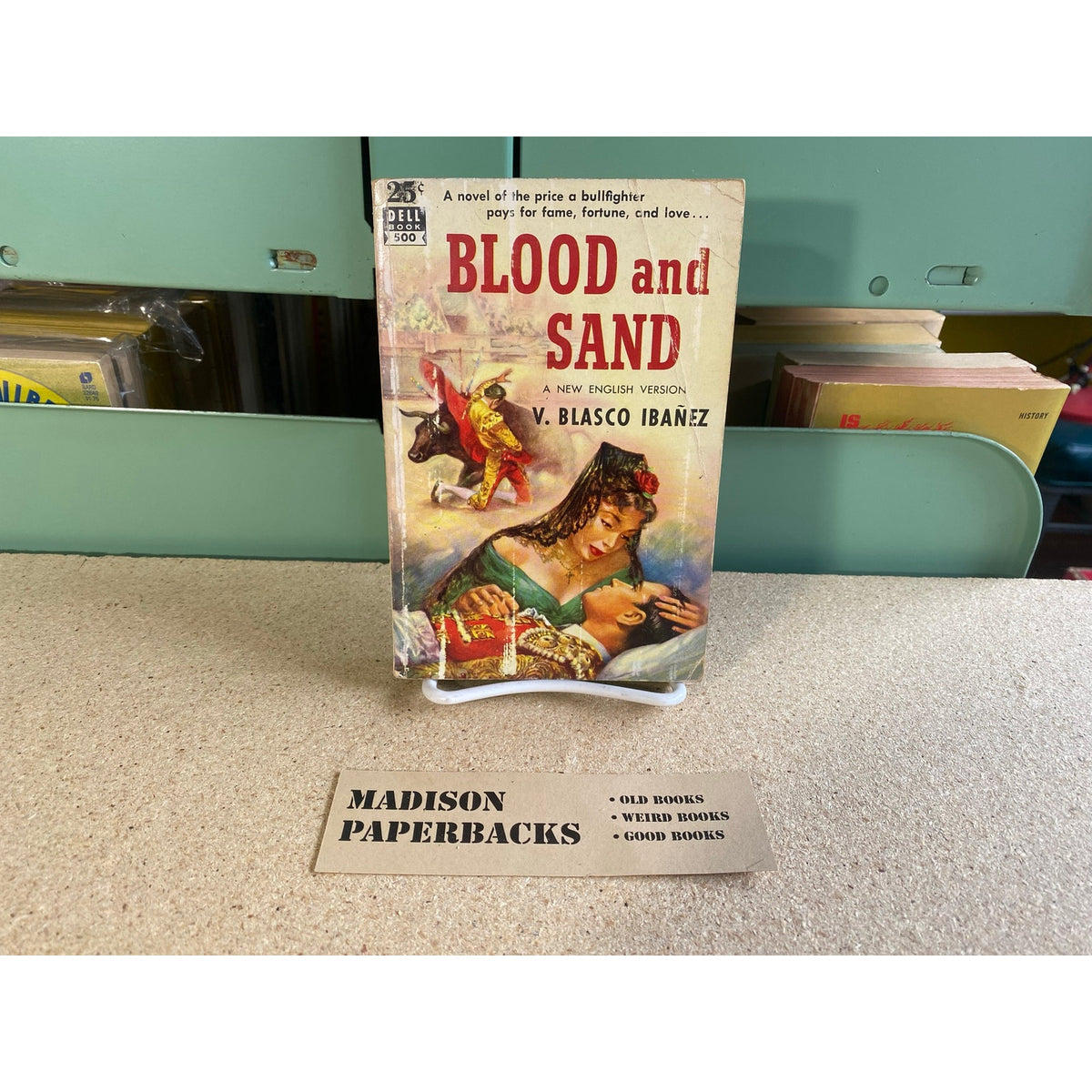 Blood and Sand - V. Blasco Ibañez - Dell 500 - Mapback - Vintage Paperbacks