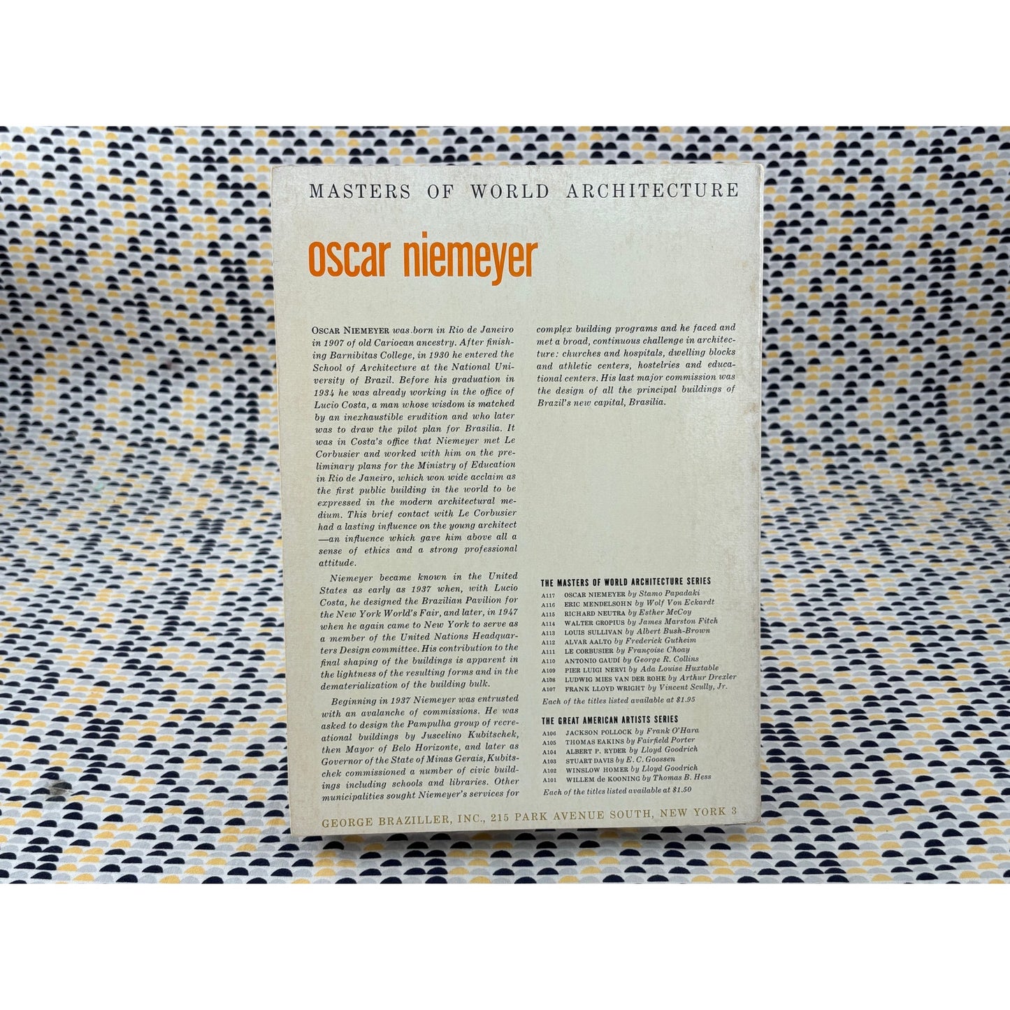 Oscar Niemeyer - Stamo Papadaki - George Braziller - Paperback