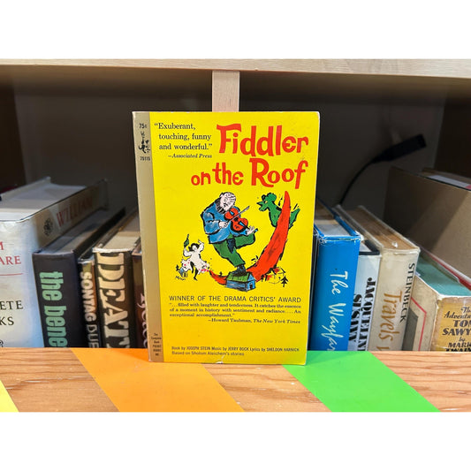 Fiddler on the Roof -Joseph Stein - Vintage Paperback Book - Pocket Books Edition