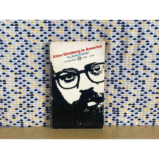 Ginsberg in America - Jane Kramer - Allen Ginsberg - Vintage Paperbook Book