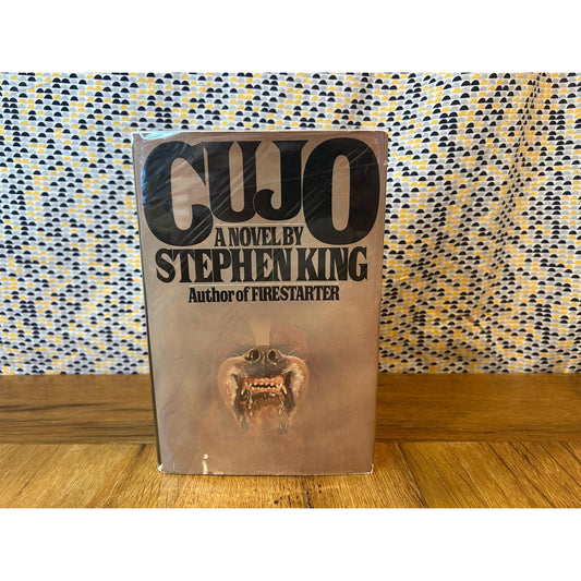 Cujo - Stephen King - Vintage Hardcover Book - 1981 Viking Press - 1st Edition, 1st Printing