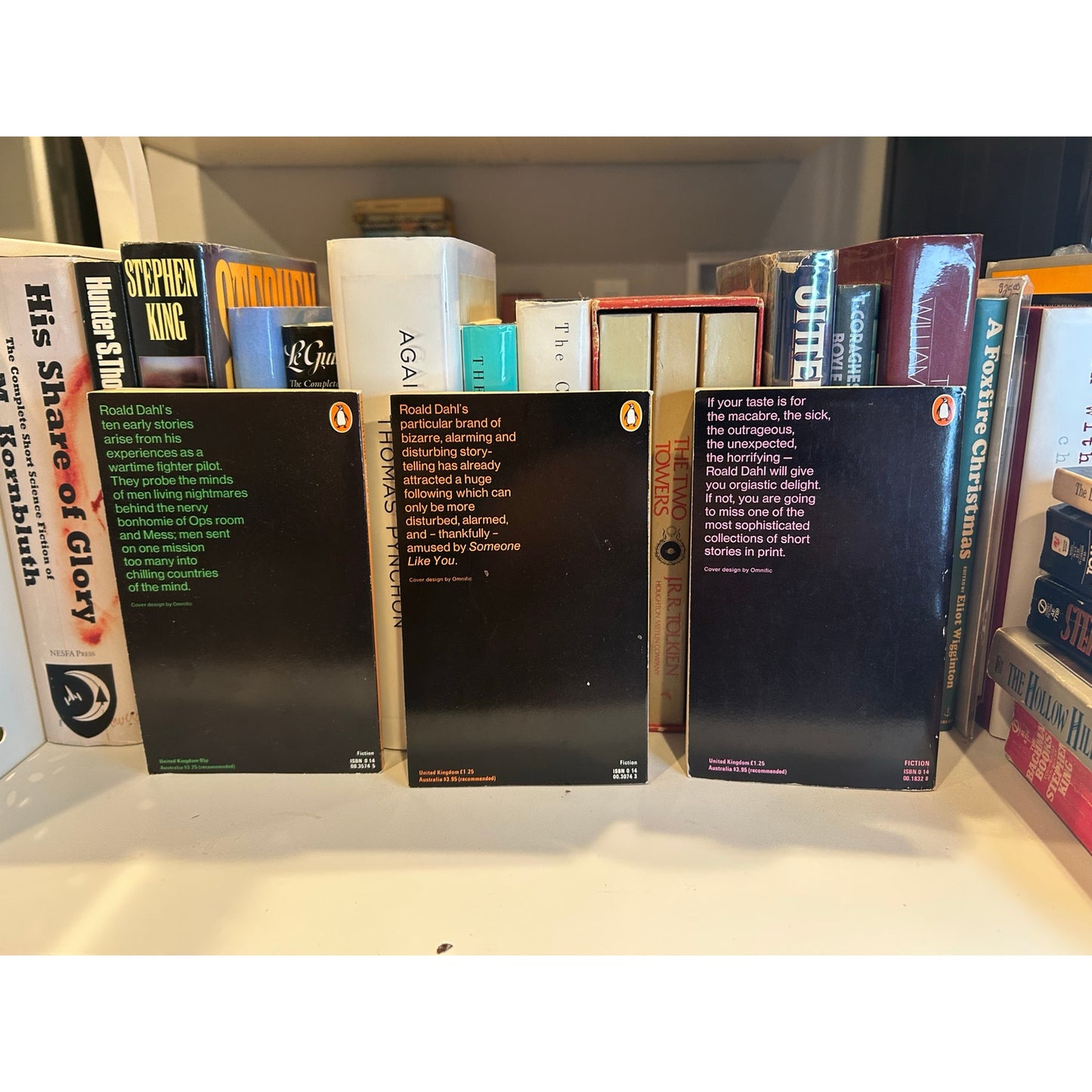 Roald Dahl - 3 Book Set with Omnific Cover Art - Vintage Penguin Paperbacks