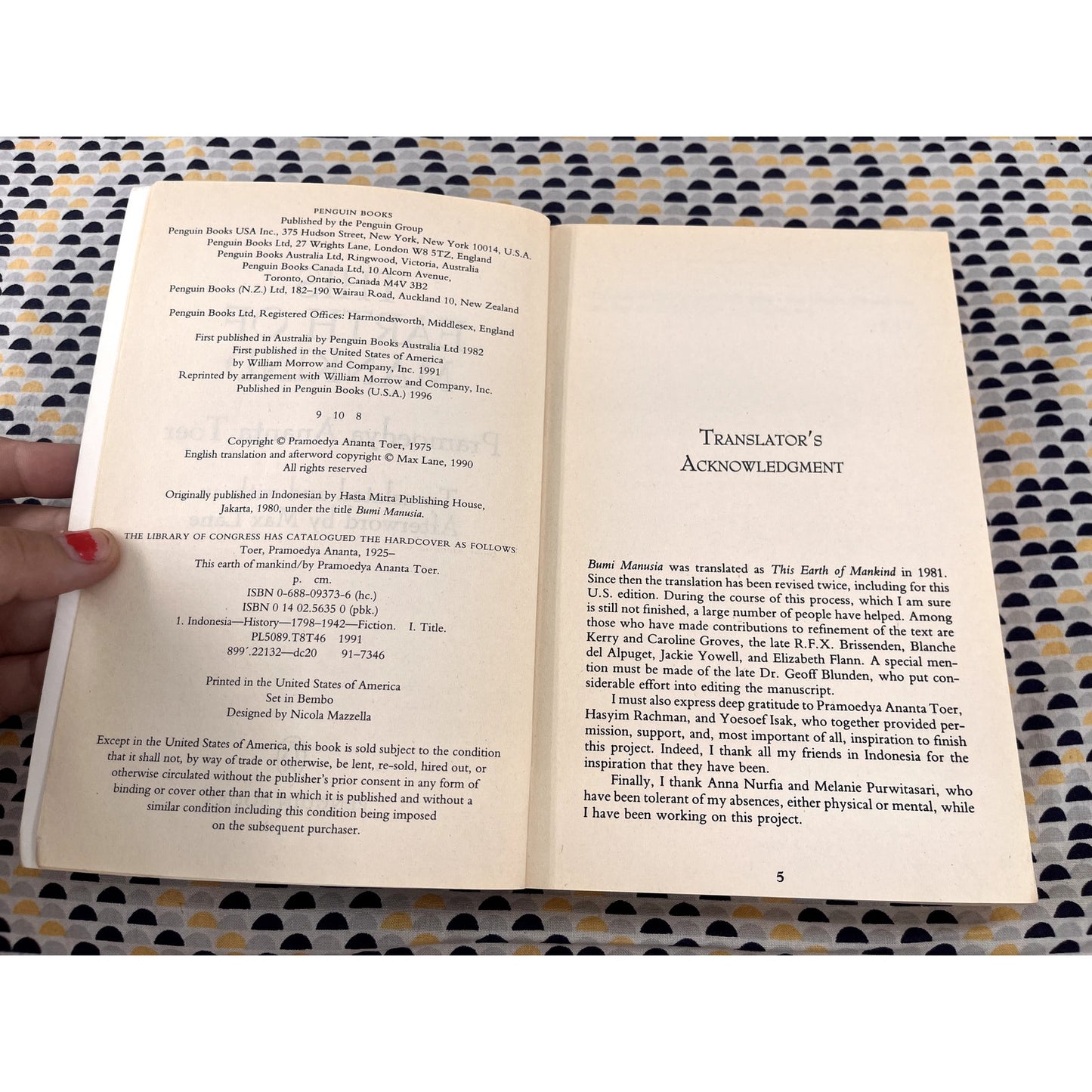 This Earth of Mankind - Pramoedya Ananta Toer - Penguin Books - Paperback