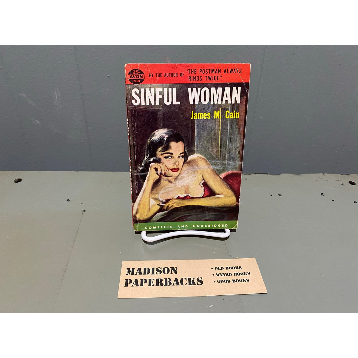 Sinful Woman - James M. Cain - Avon 768 - Sleaze - Vintage Paperbacks