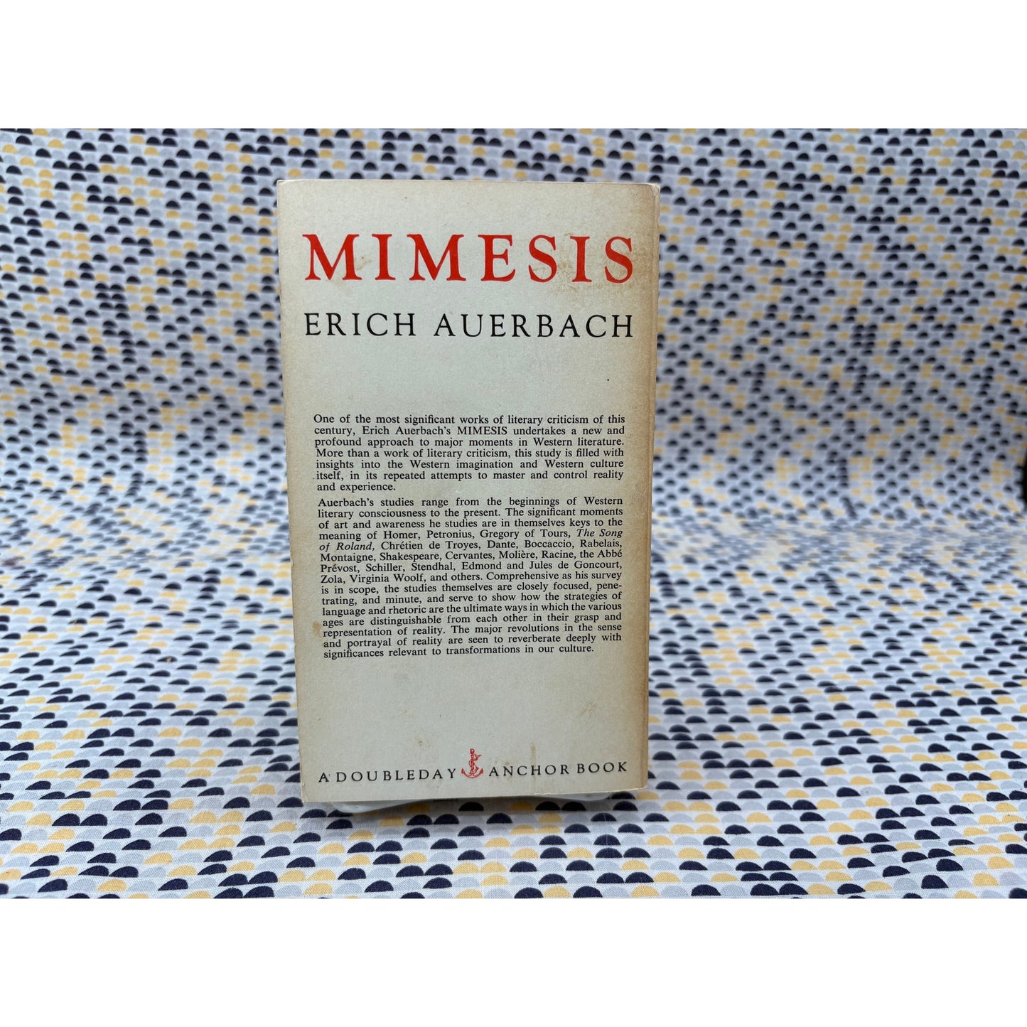 Mimesis - Erich Auerbach - Doubleday Anchor - Paperback