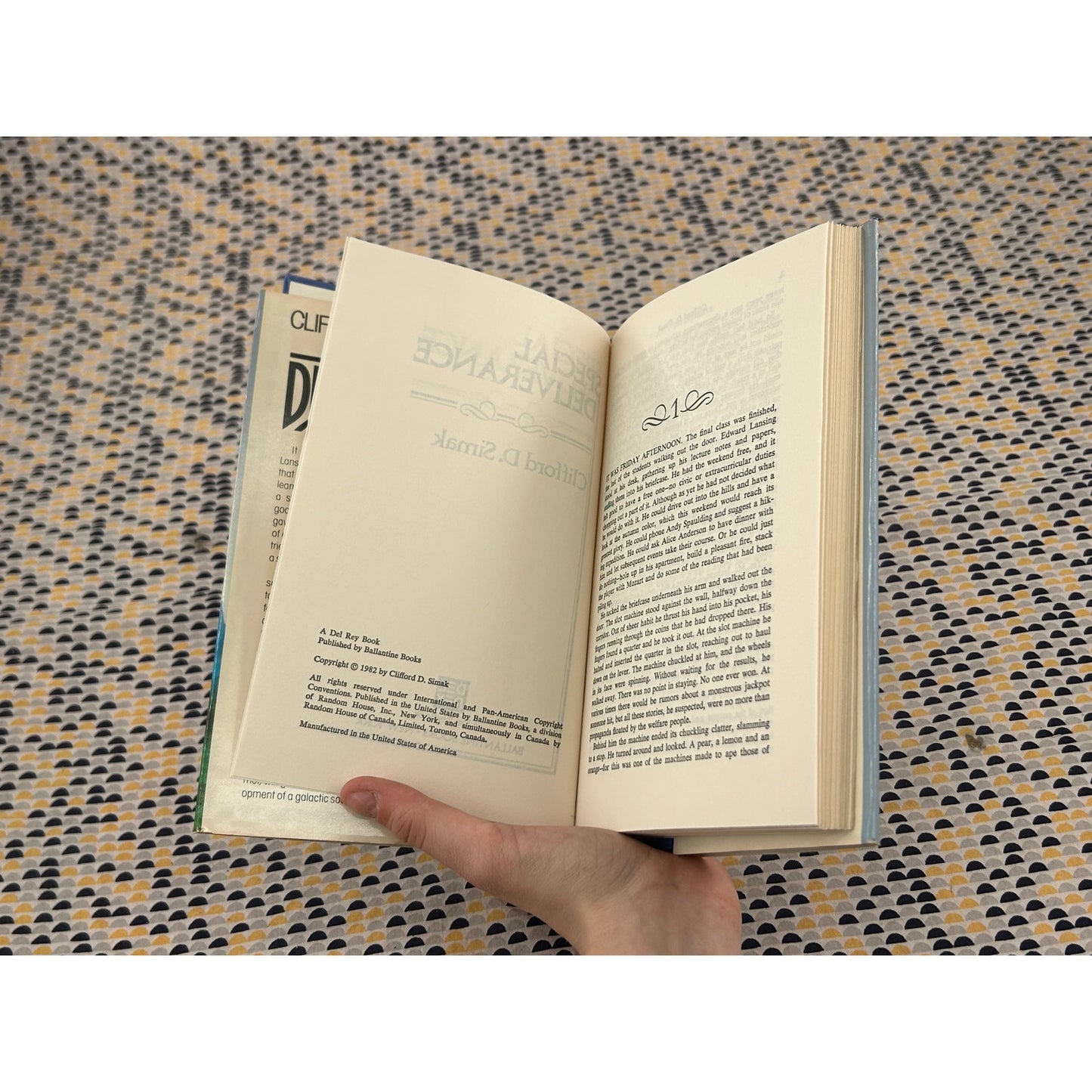 Special Deliverance - Clifford Simak - Del Rey Book - Hardcover - Club Edition