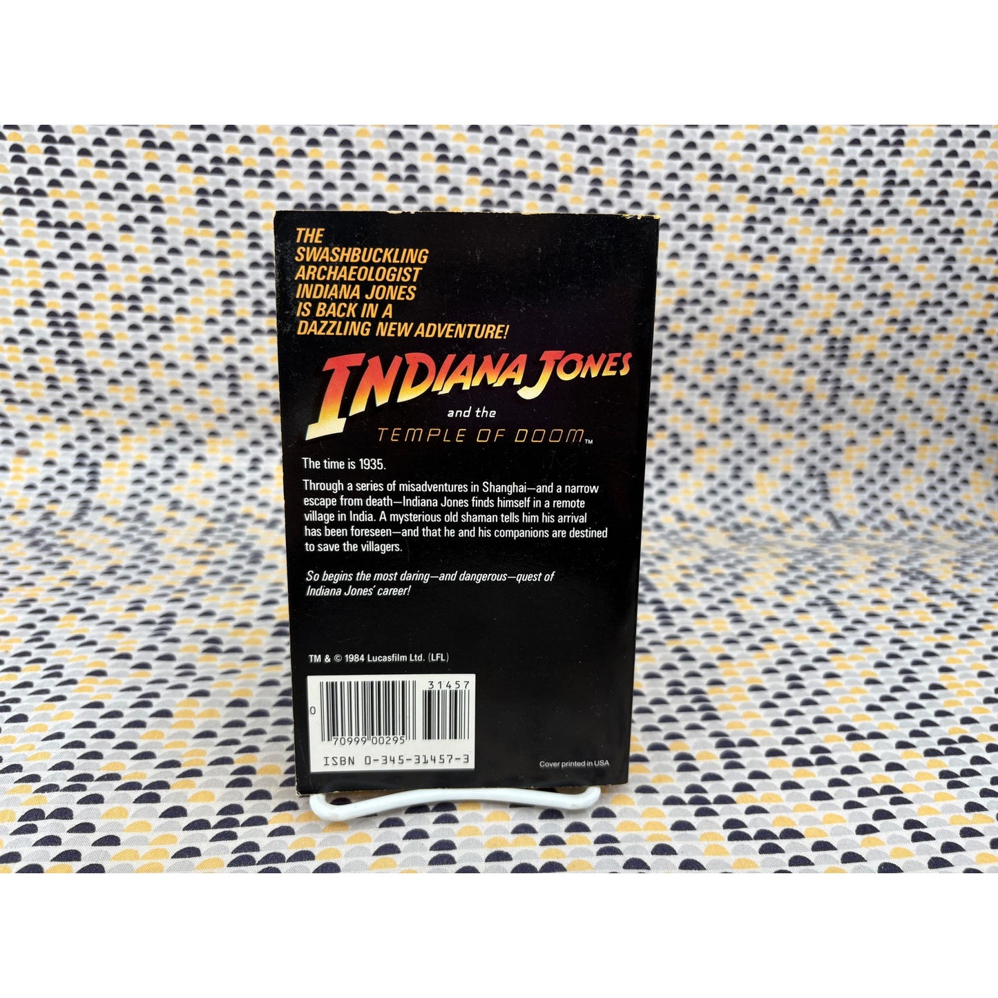 Temple of Doom - Indiana Jones - Movie Novelization - James Kahn - Vintage Paperback - Tie-In