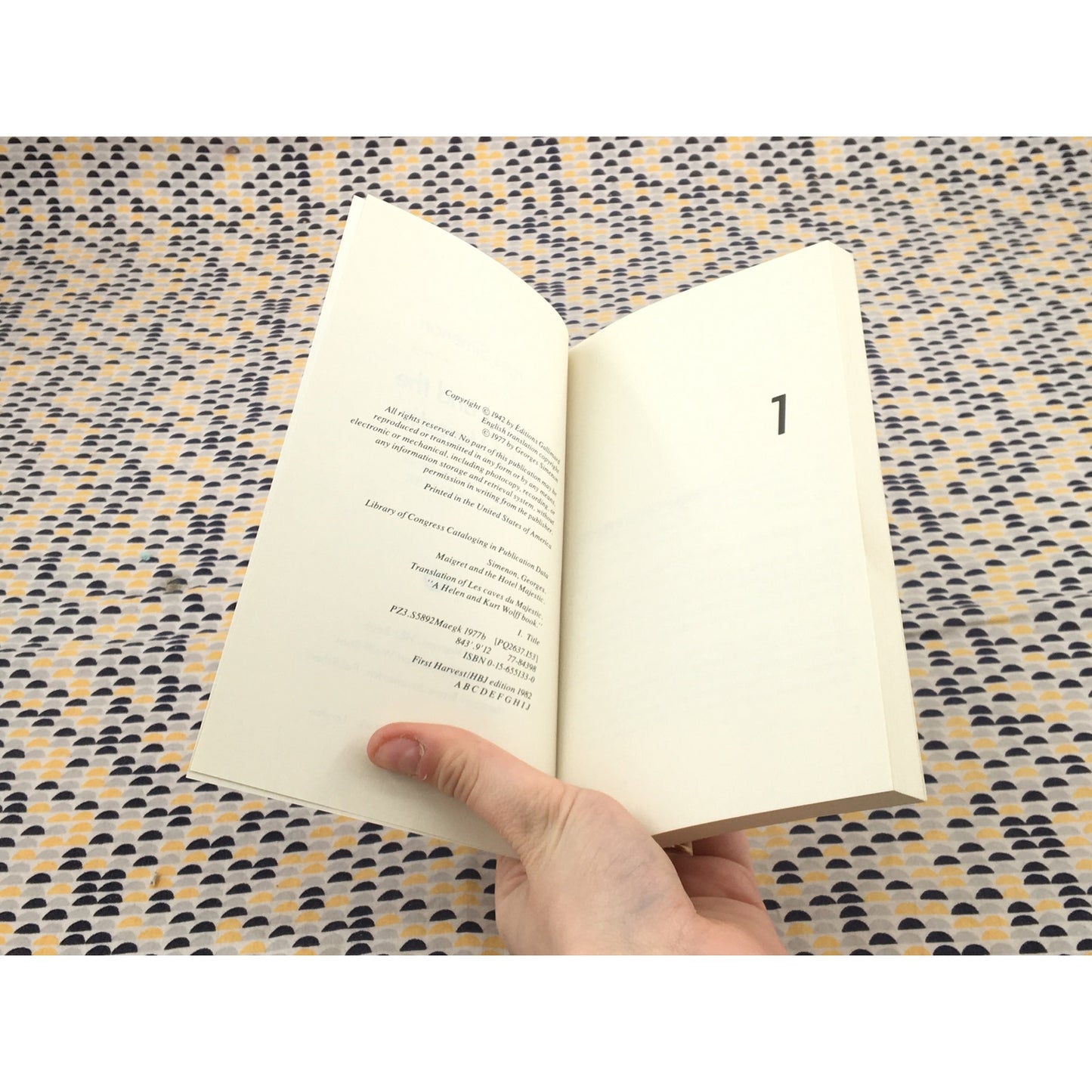 Maigret and the Hotel Majestic - Simenon - Harvest/HBJ - Paperback