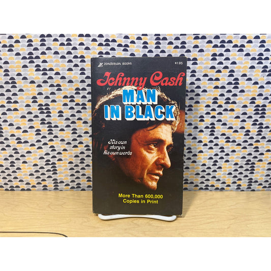 Man In Black - Johnny Cash - Vintage Paperback Book - Warner Books Edition