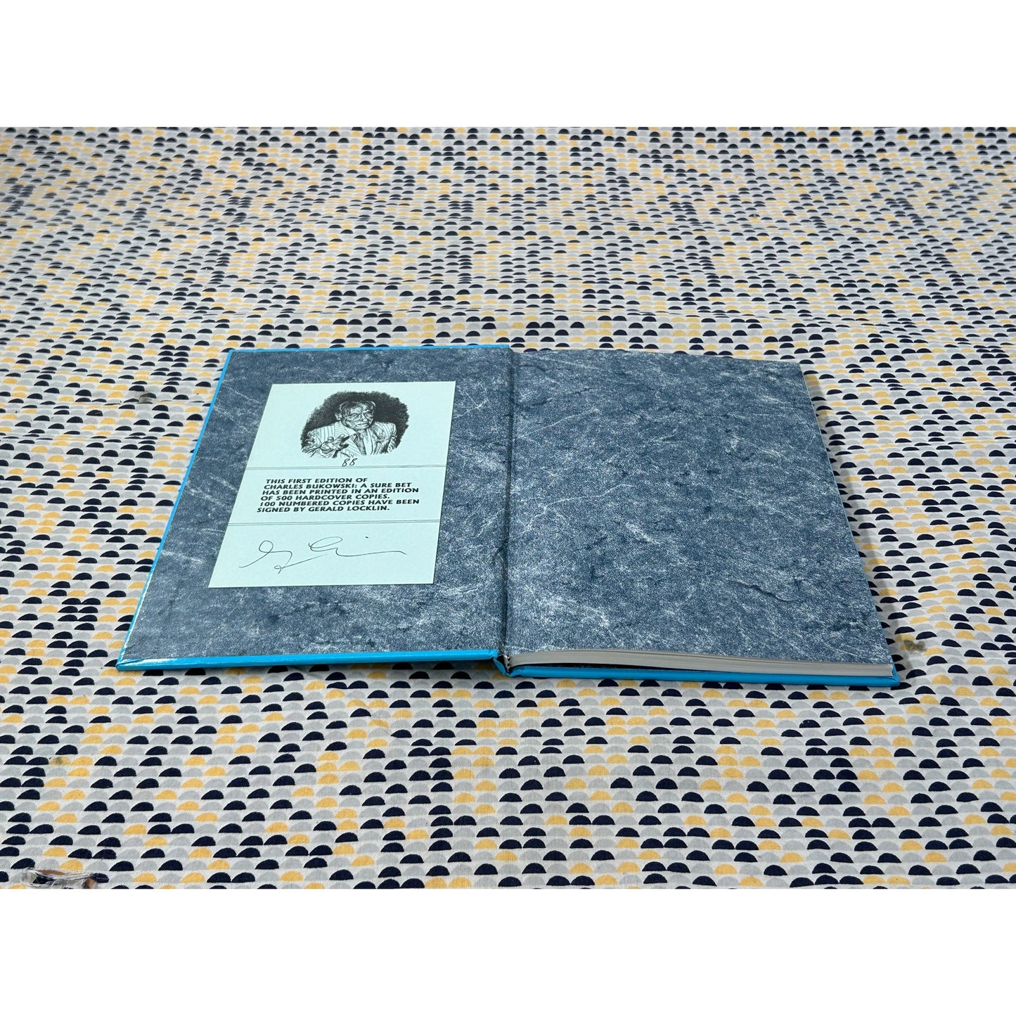 Charles Bukowski: A Sure Bet - Gerald Locklin - Water Row Press - Signed Limited Edition - #88 of 100