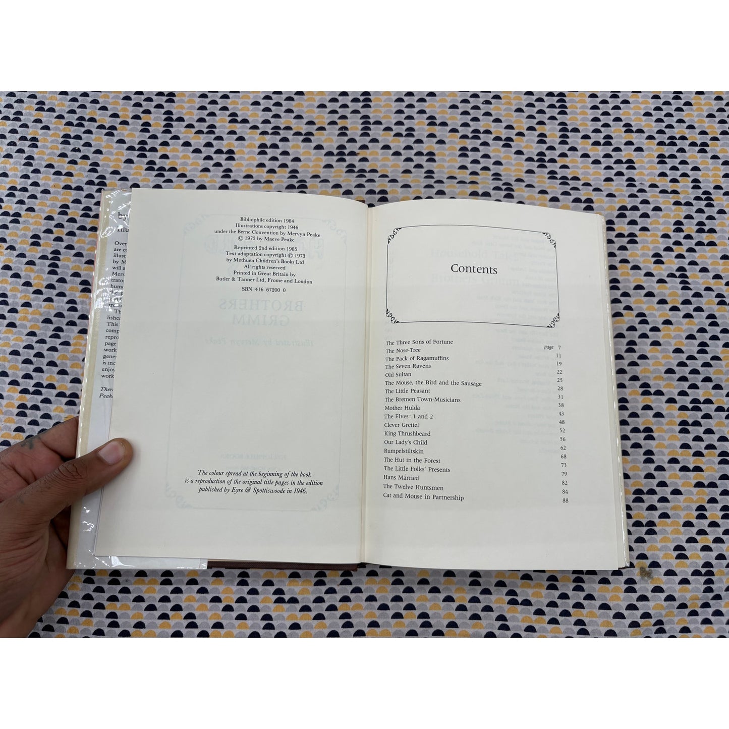 Household Tales - Brothers Grimm - Illustrated by Mervyn Peake -  Bibliophile - Hardcover