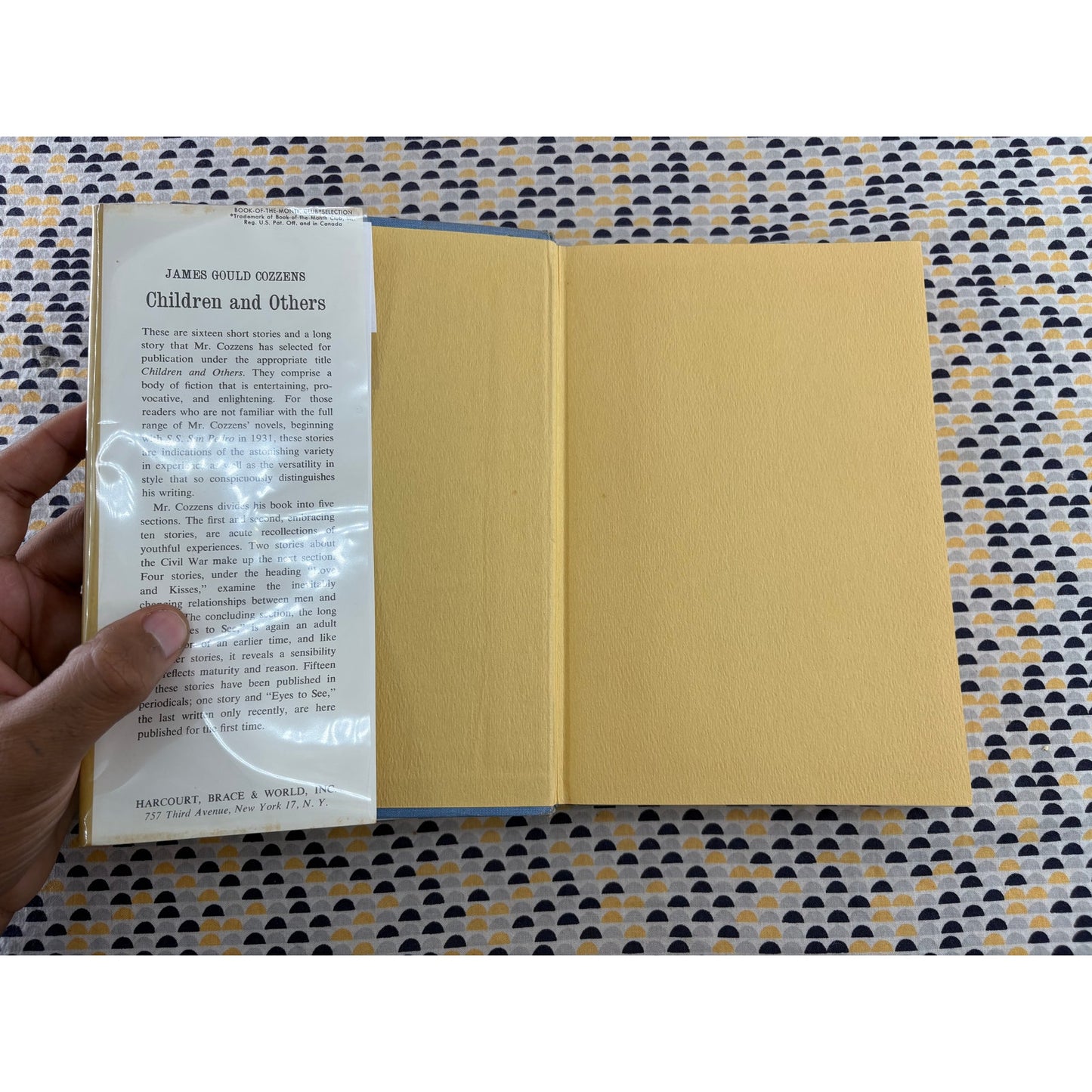 Children And Others - James Gould Cozzens - Harcourt Brace - Hardcover