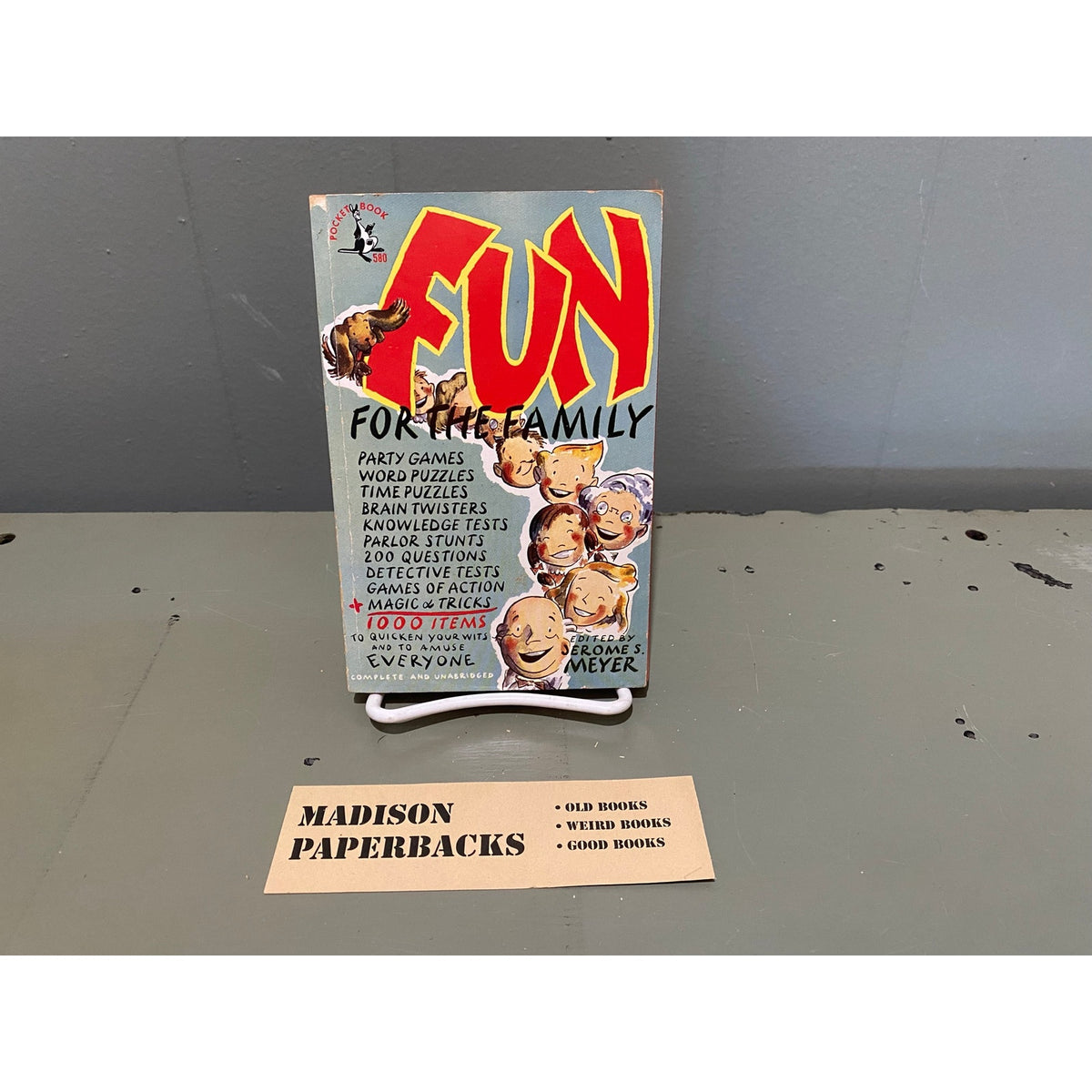Fun for the Family - ed. Jerome S. Meyer - Pocket 580 - Vintage Paperbacks