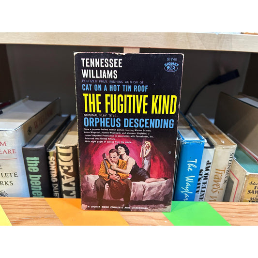 The Fugitive Kind - Tennessee Williams - Marlon Brando - Vintage Paperback Book - Movie Tie In - Signet Edition
