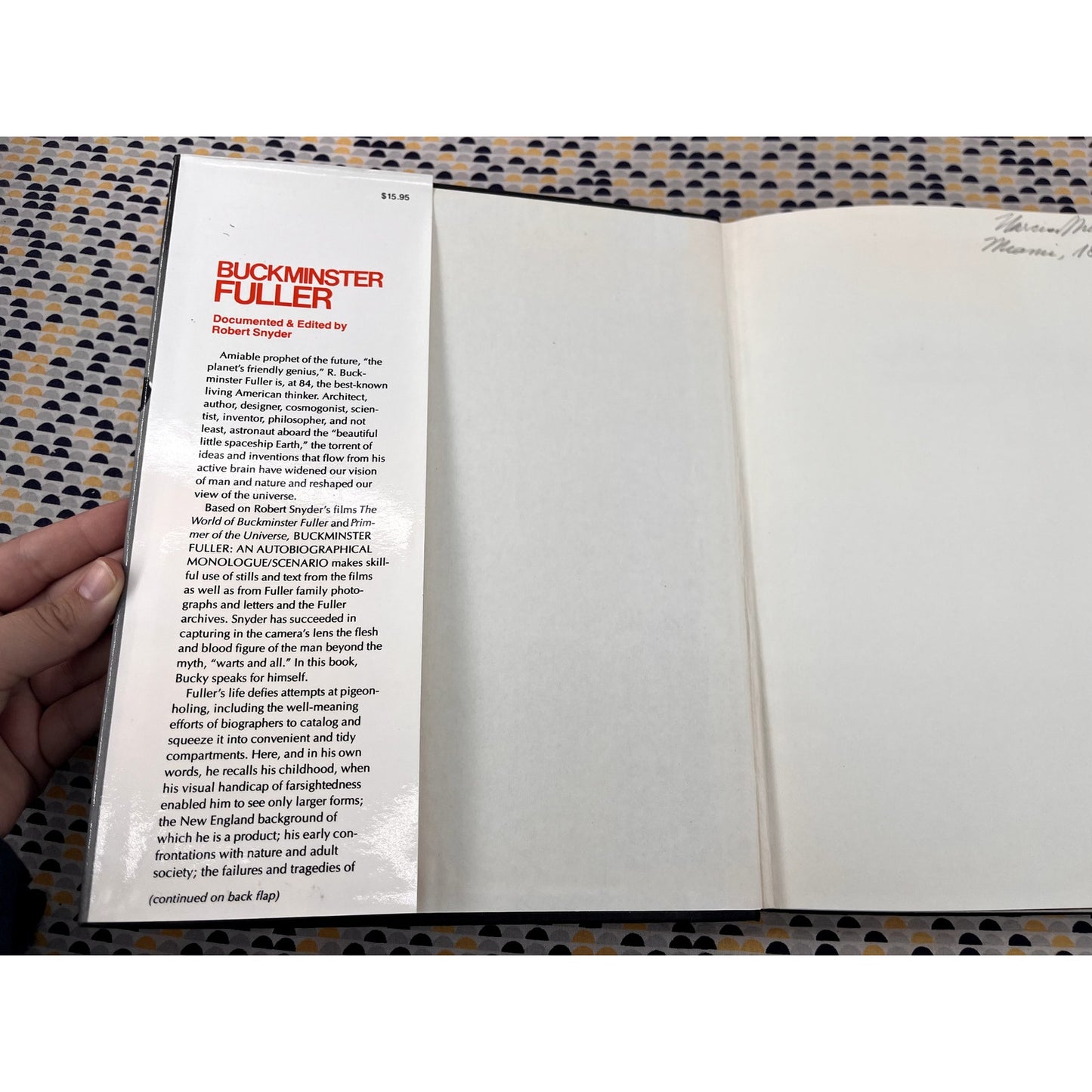 Buckminster Fuller : Autobiographical Monologue/ Scenario - Ed. Robert Snyder - St. Martins Press - Hardcover  1st Editon