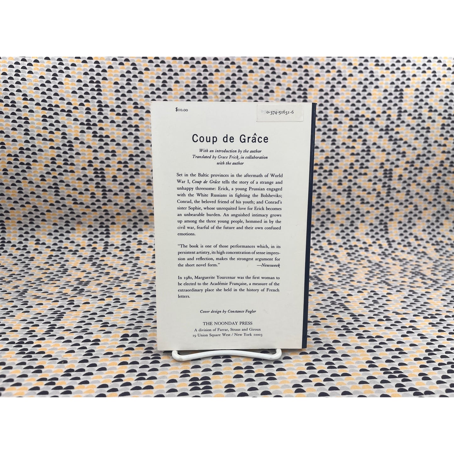 Coup de Grace - Marguerite Yourcenar -  Noonday Press - Paperback