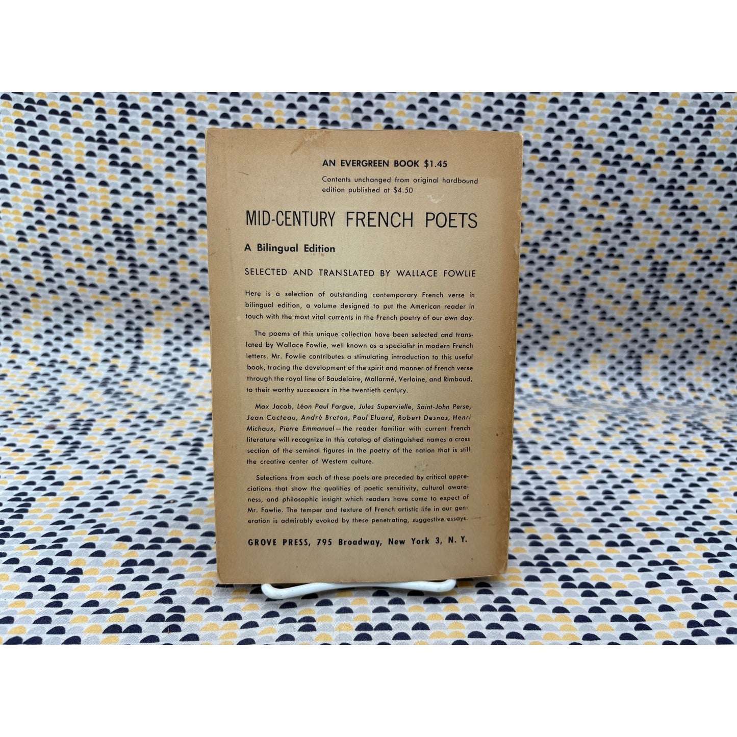 Mid Century French Poets - Wallace Fowlie - Evergreen - Paperback