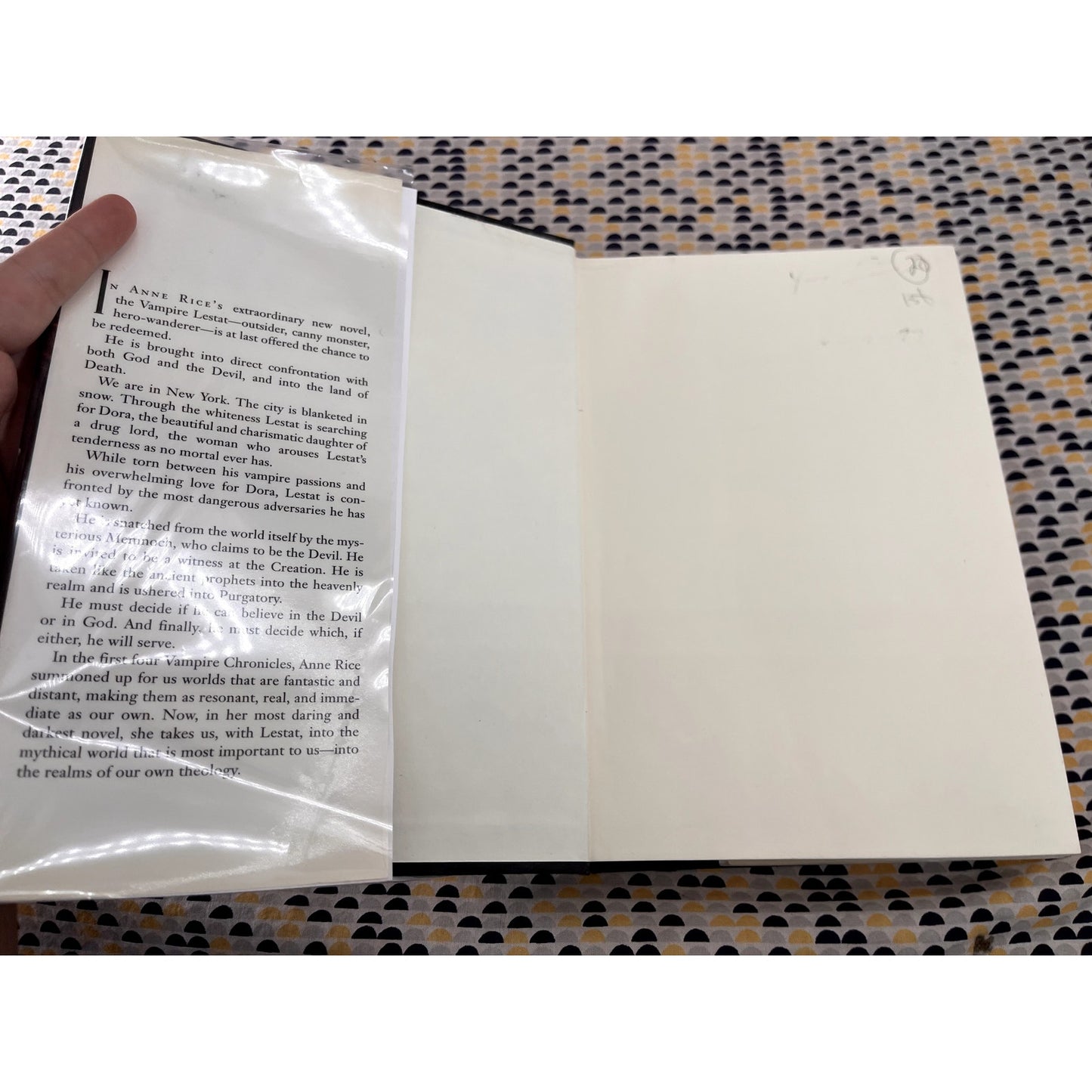Memnoch The Devil - The Vampire Chronicles - Anne Rice - Knopf Books - Hardcover  - 1st Edition 1st Print