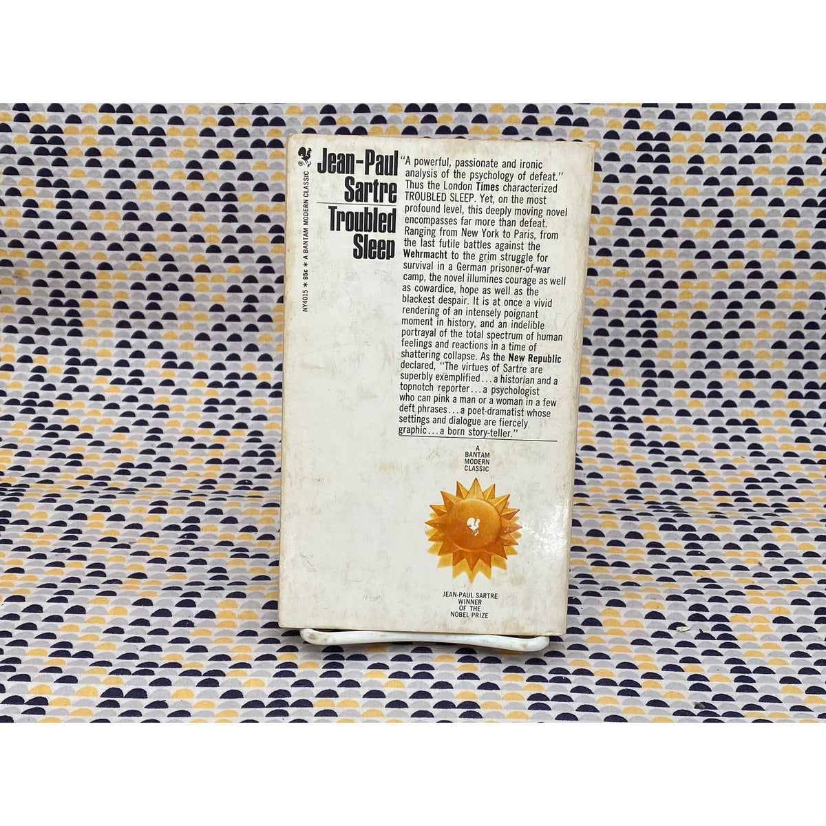 Troubled Sleep - Jean-Paul Sartre - Vintage Paperback Book - Bantam Edition