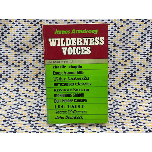 Wilderness Voices - Angela Davis, Steinbeck, McGovern, Gandhi, Camara - Vintage Paperback Book - Parthenon Press