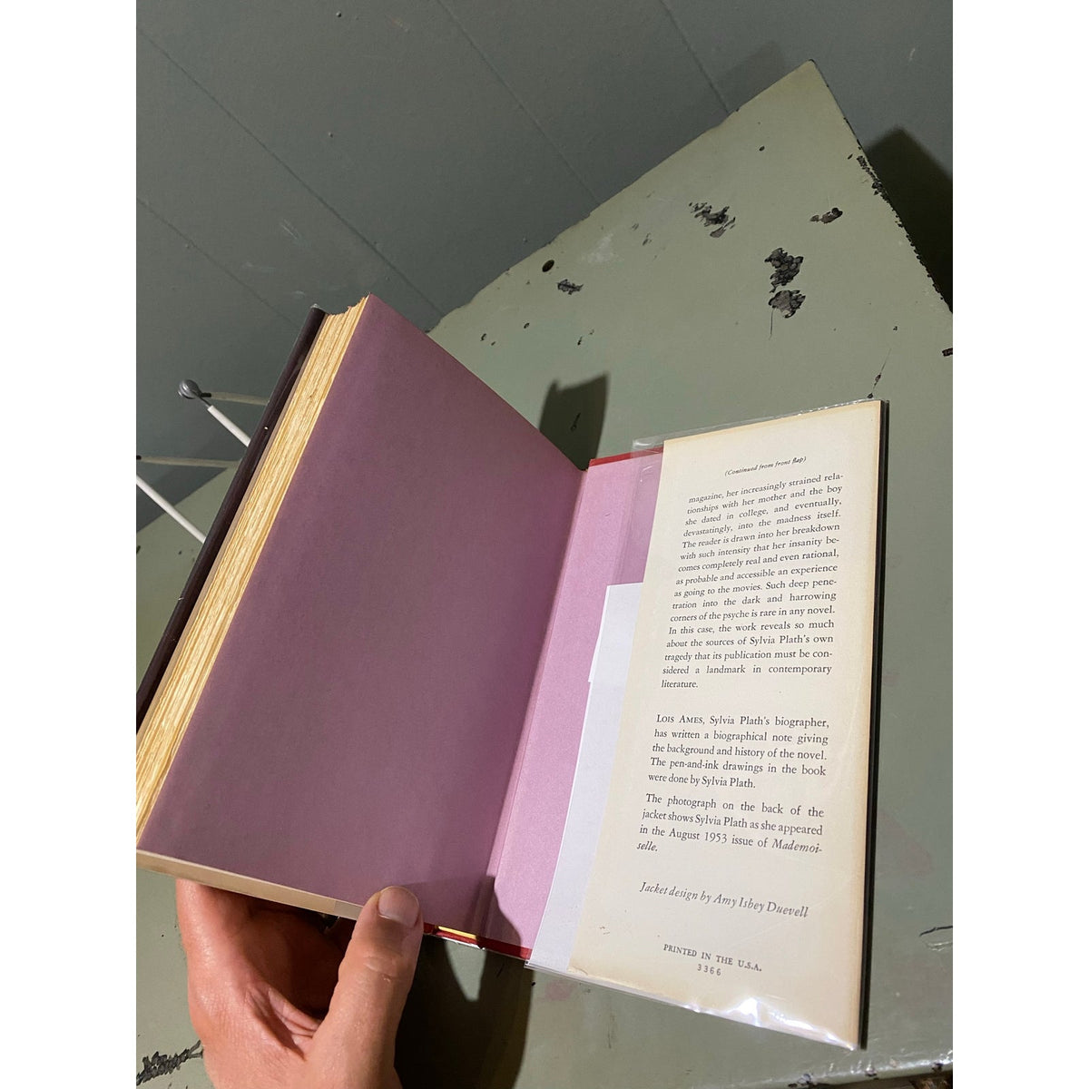 The Bell Jar - Sylvia Plath - Hardcover - 1971 Harper and Row - Club Edition
