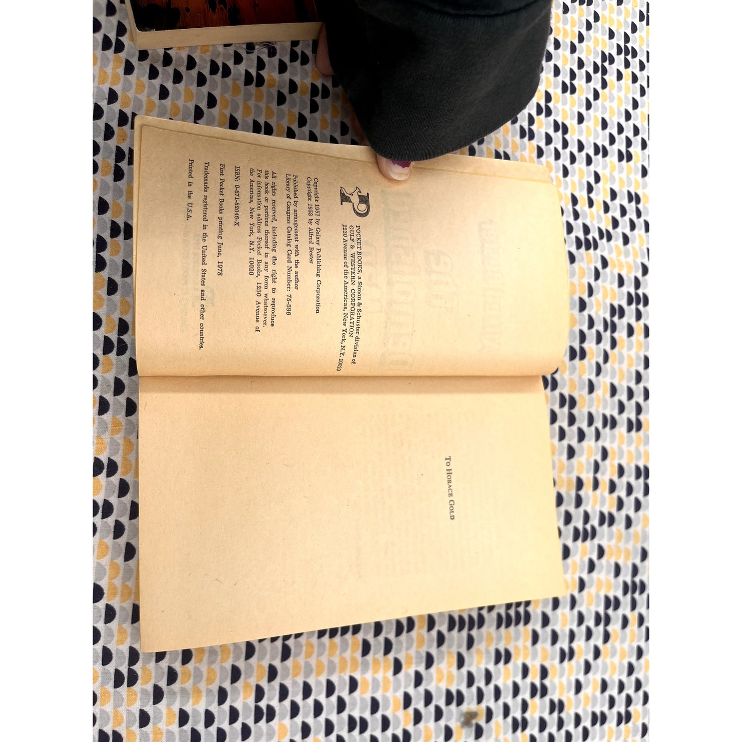 The Demolished Man - Alfred Bester - Pocket Books - Paperback