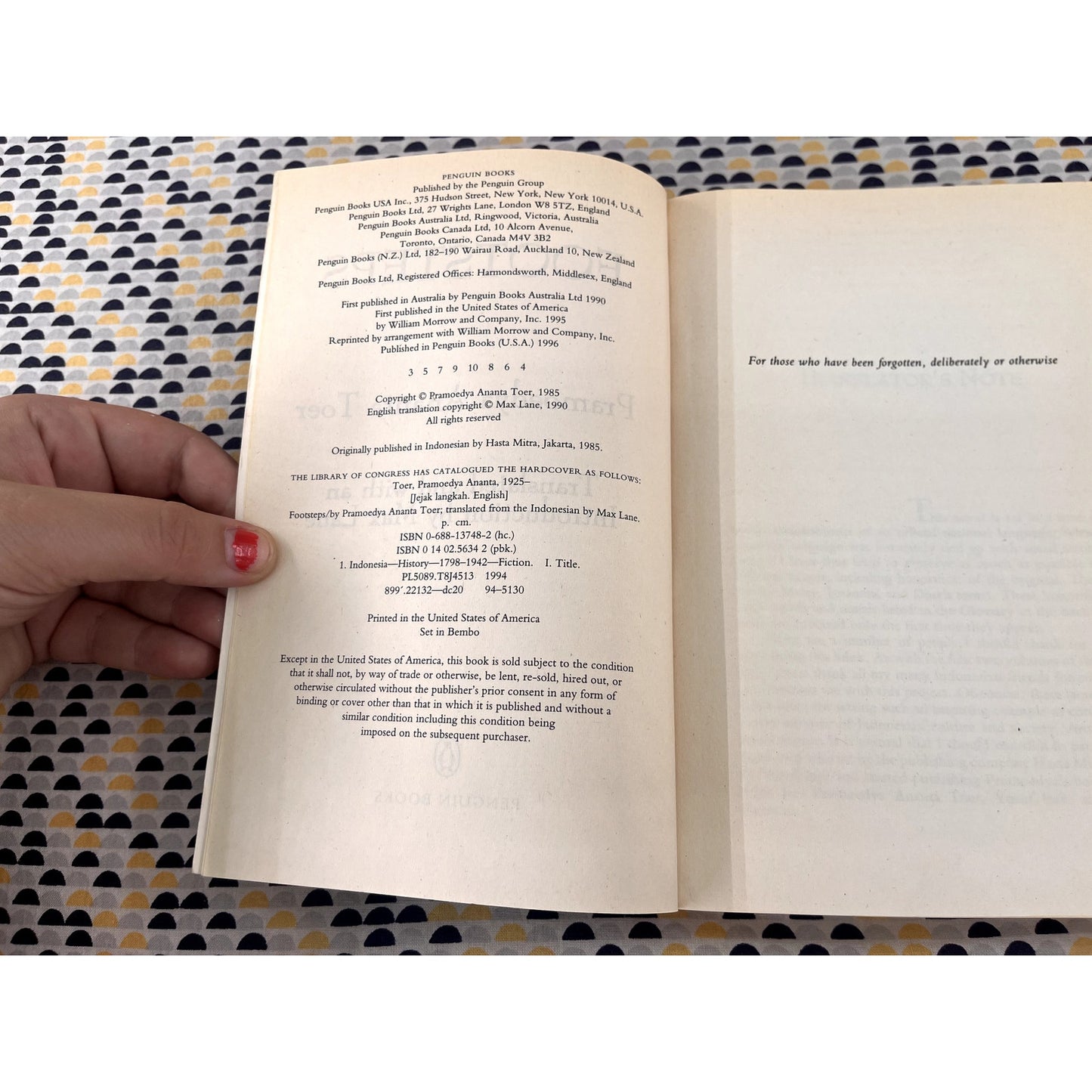 Footsteps - Pramoedya Ananta Toer - Penguin Books - Paperback