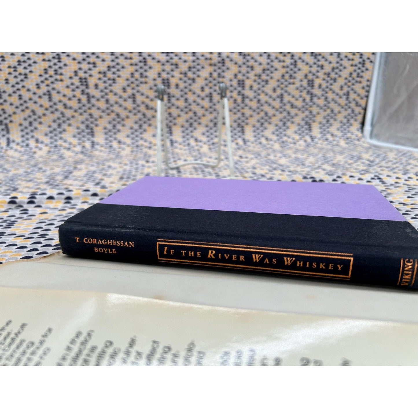 If The River Was Whiskey - Stories by T.C. Boyle - Vintage Hardcvoer Book - Viking 1st Edition - SIGNED