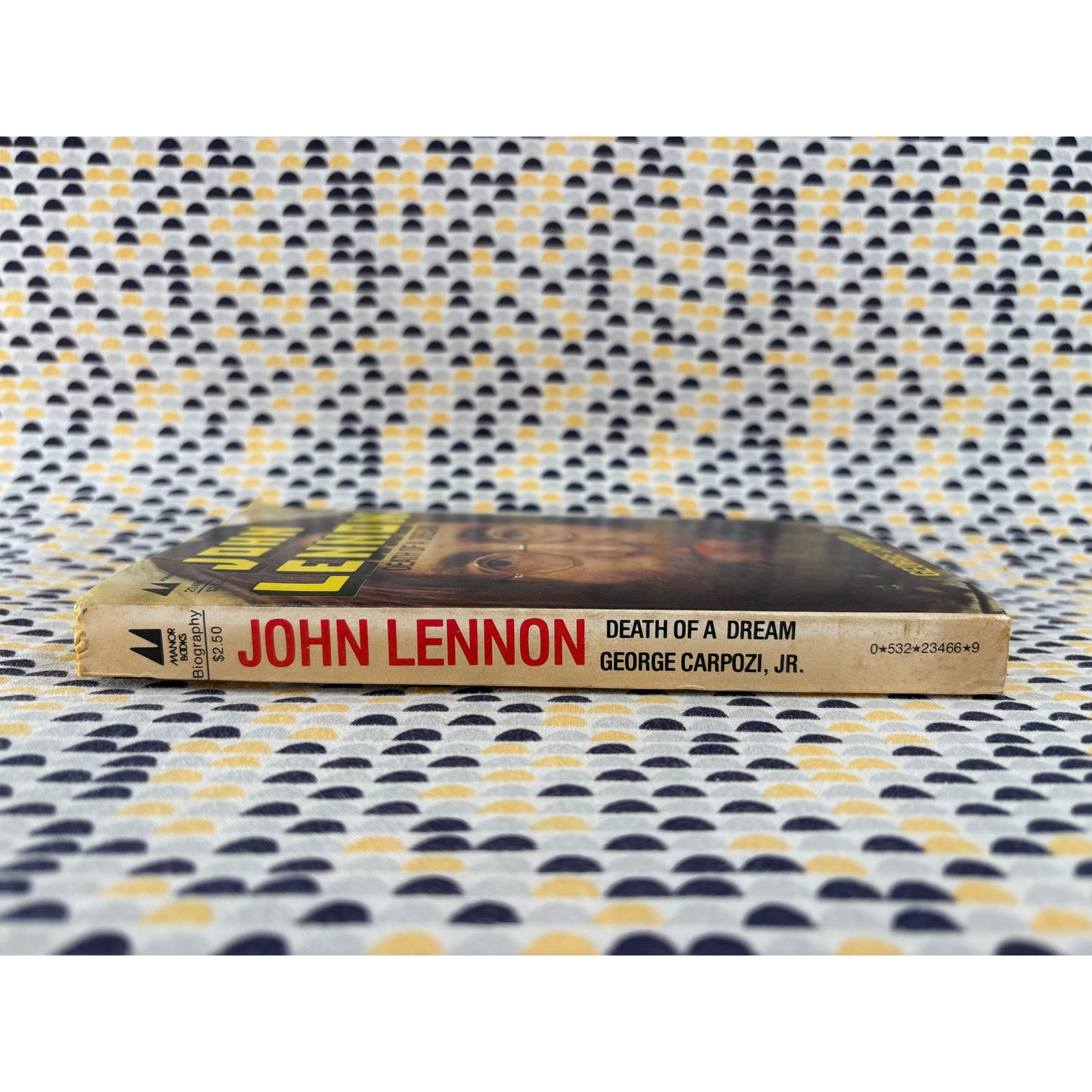 John Lennon - Death of a Dream - George Carpozi Jr - Vintage Paperback Book - Manor Books