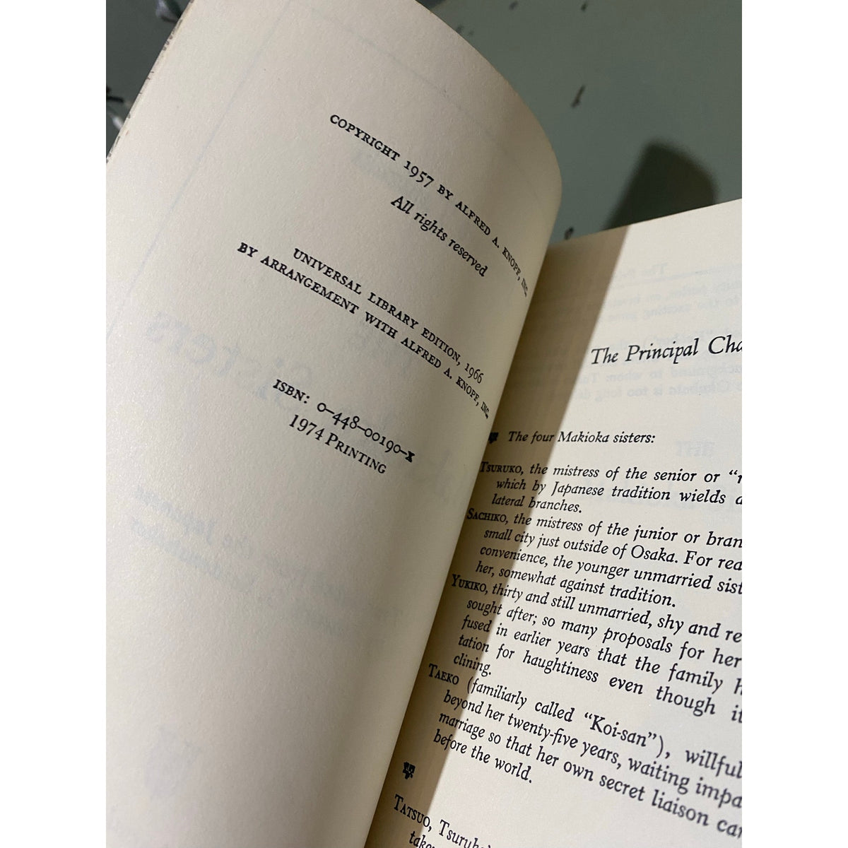 The Makioka Sisters - Junichiro Tanizaki - trans. Edward G. Seidensticker - Grossman's Universal Library - Paperback