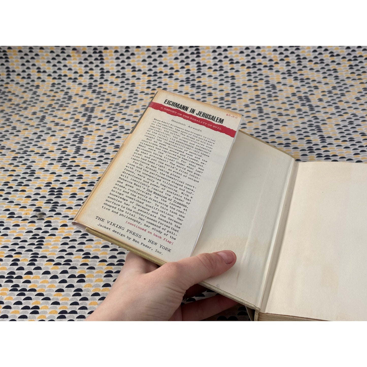 Eichmann in Jerusalem - Hannah Arendt - Viking - Hardcover - 1st Edition