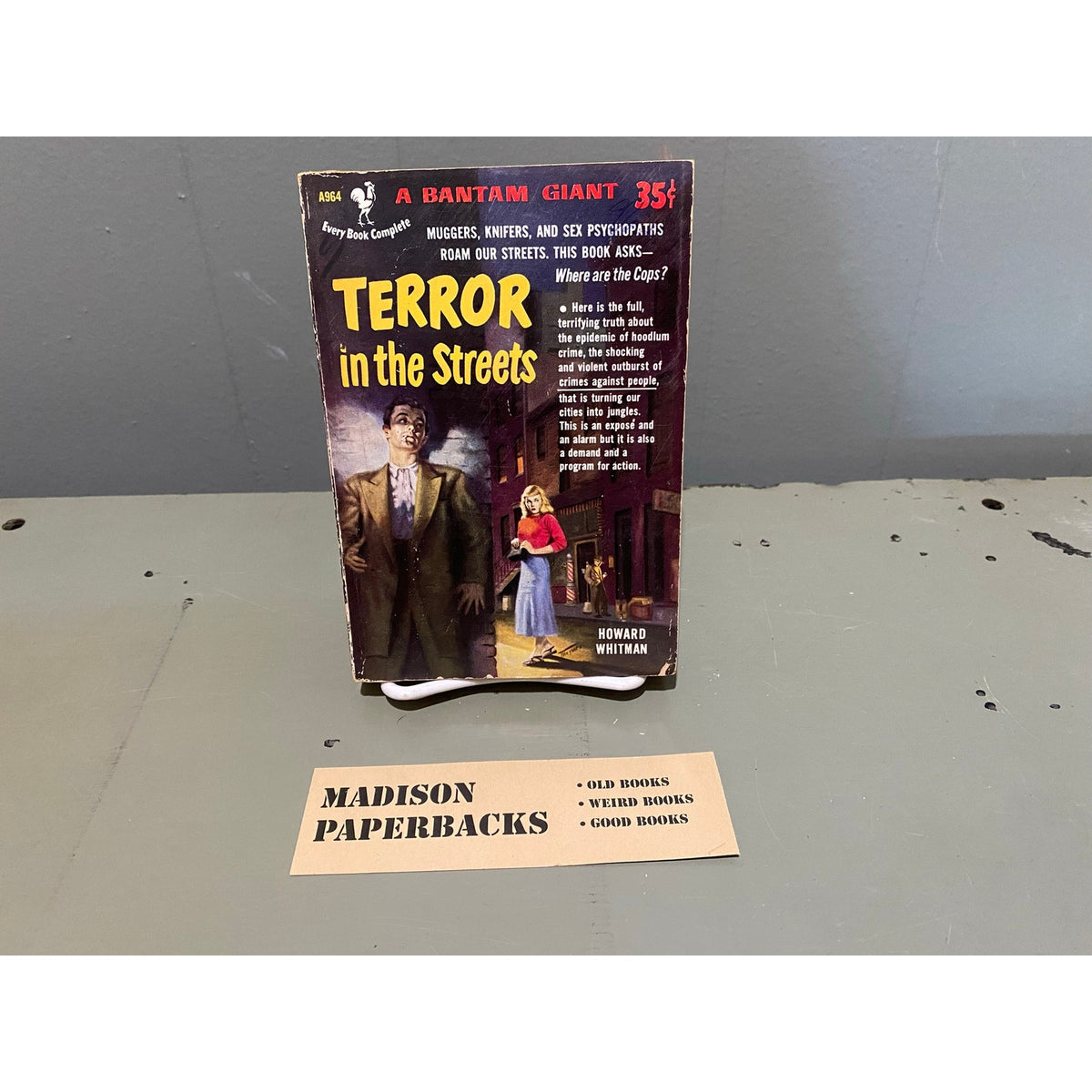 Terror in the Streets - Howard Whitman - Bantam Giant A964 - Vintage Paperbacks