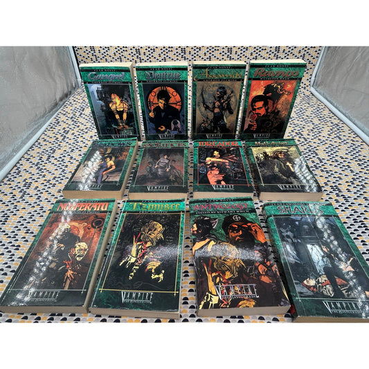 Vampire The Masquerade  - Lot Of 12 - Clan Novels -  Paperback  Books - Clad Losombra