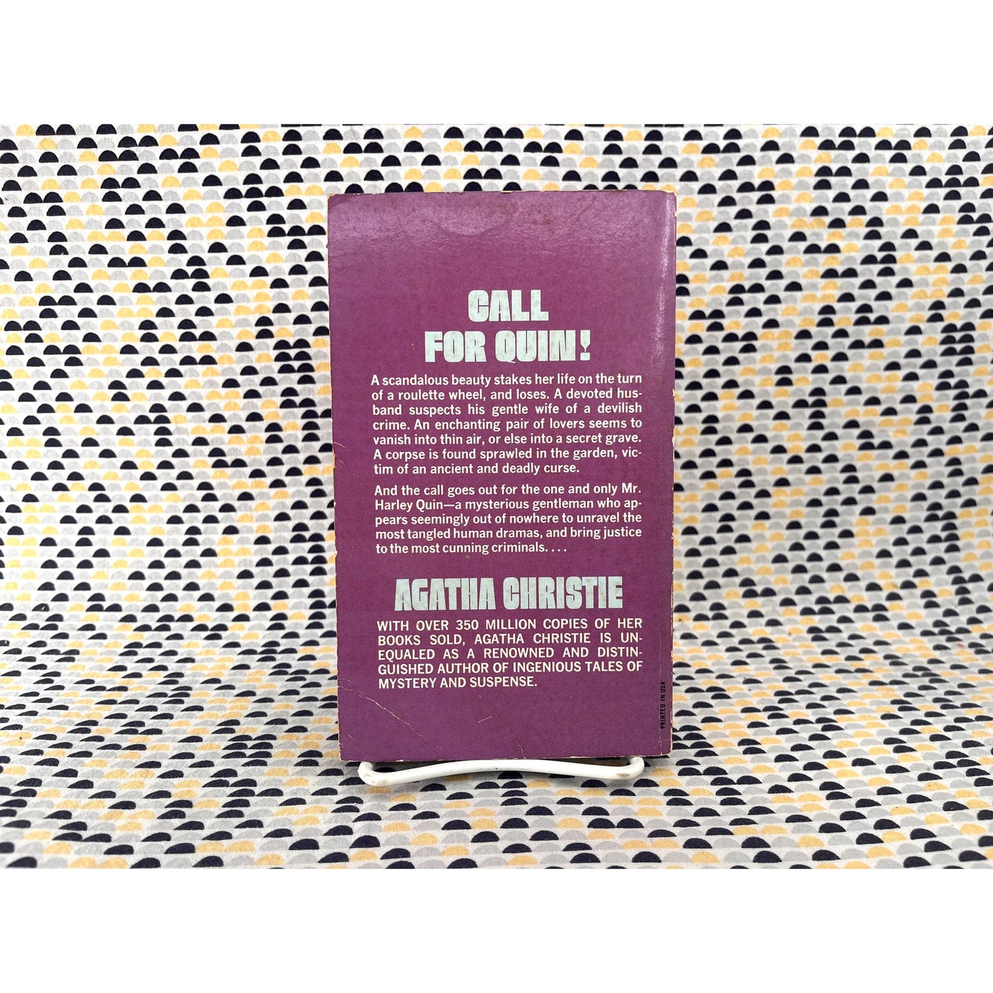 The Mysterious Mr. Quin - Agatha Christie - Vintage Paperback Book - Dell Edition