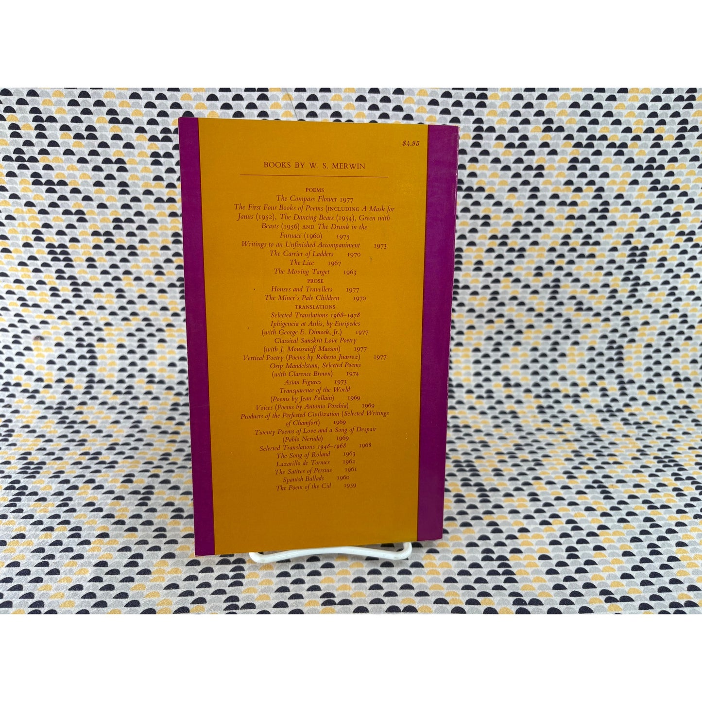 The Moving Target - W. S. Merwin - Atheneum - Paperback