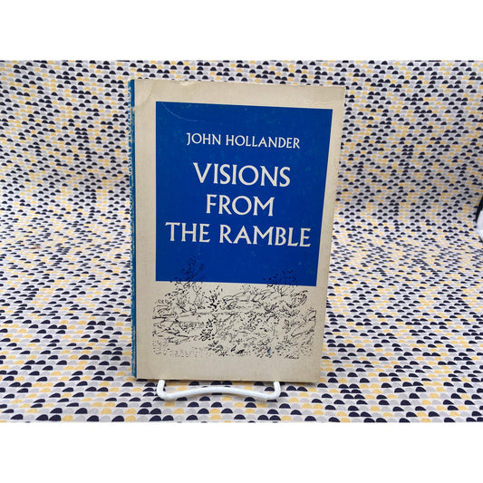 SIGNED - Visions From The Ramble - John Hollander - Atheneum - Paperback